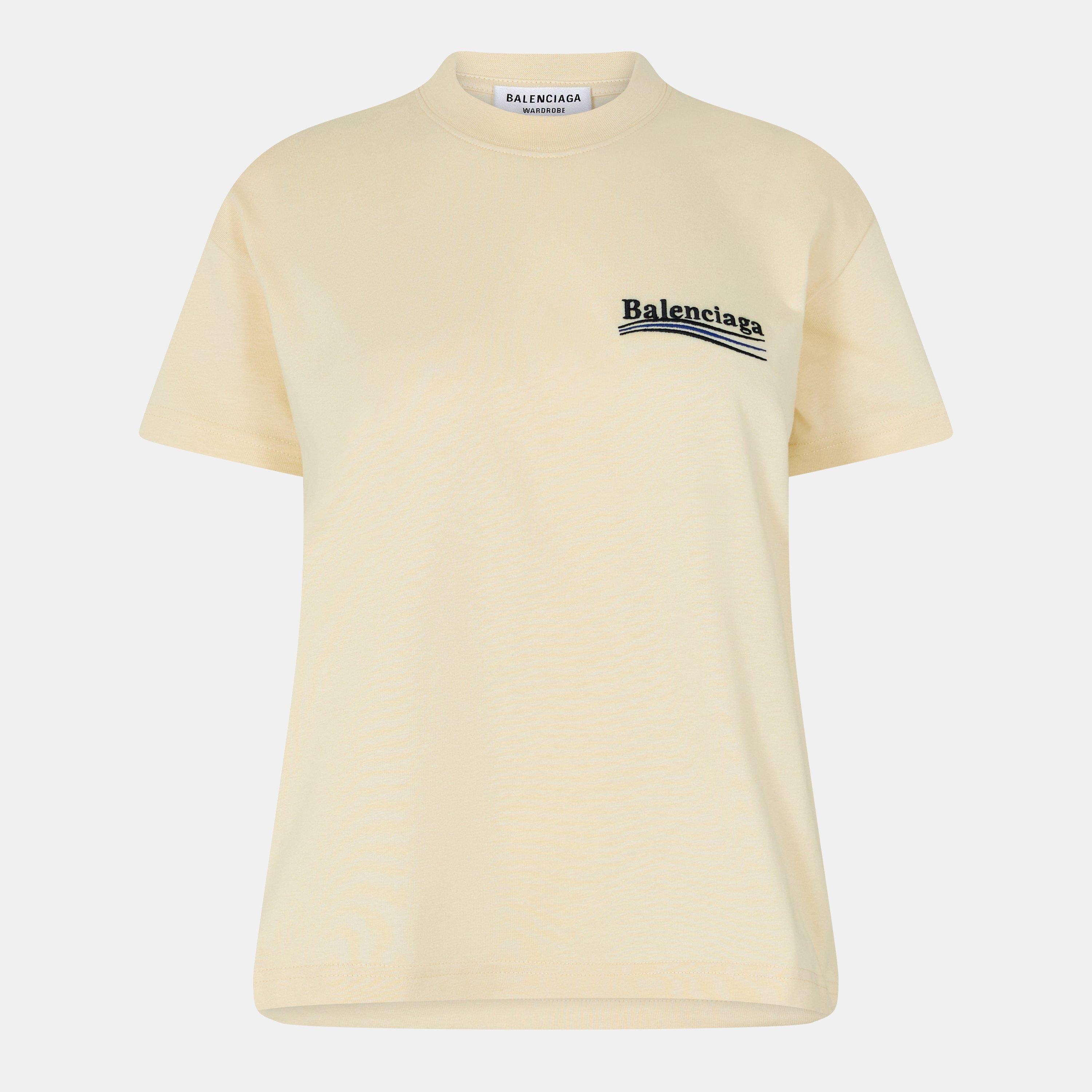 Cream/Black/Blu - Balenciaga - Bal T-Shirt Ld99 - 1