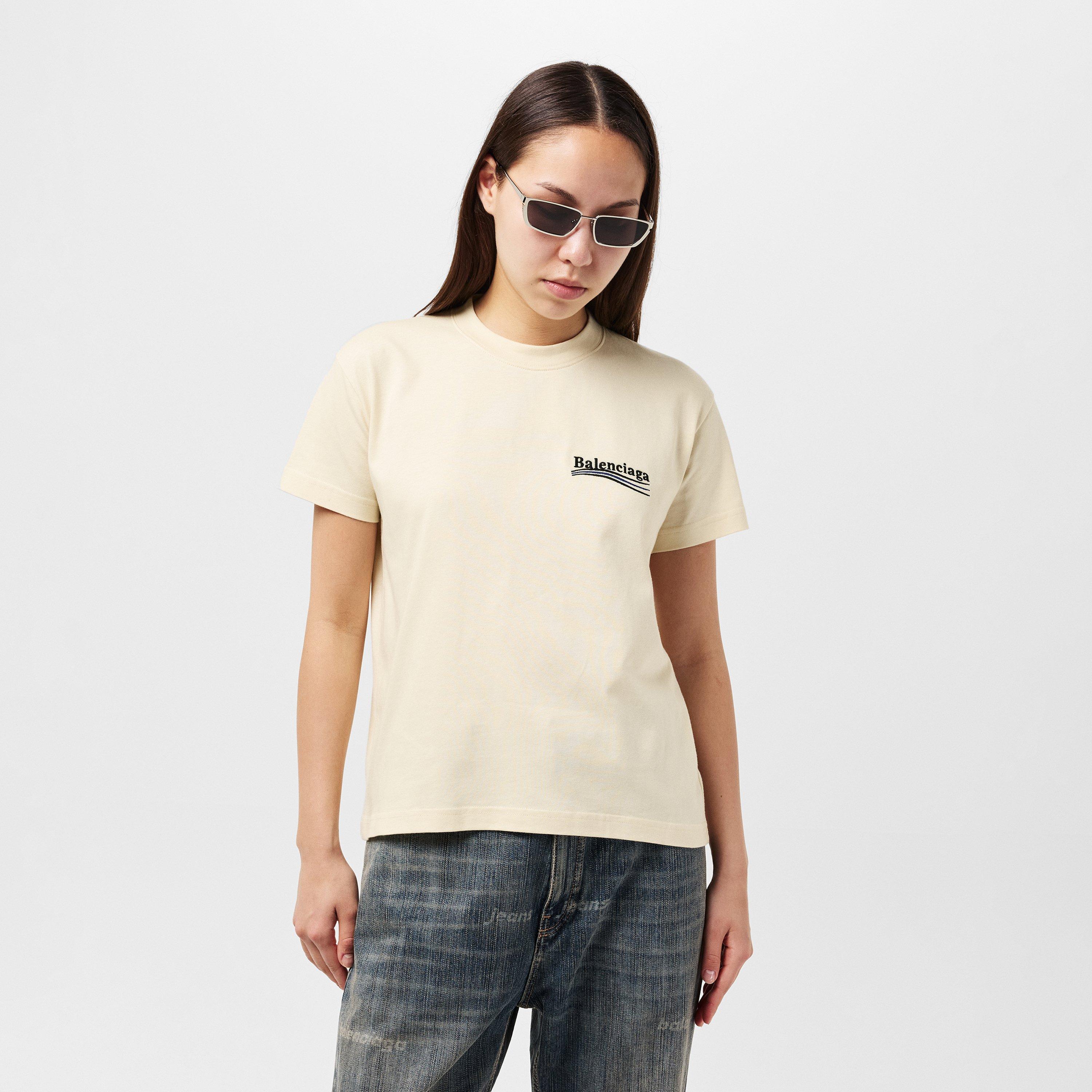 Cream/Black/Blu - Balenciaga - Bal T-Shirt Ld99 - 3