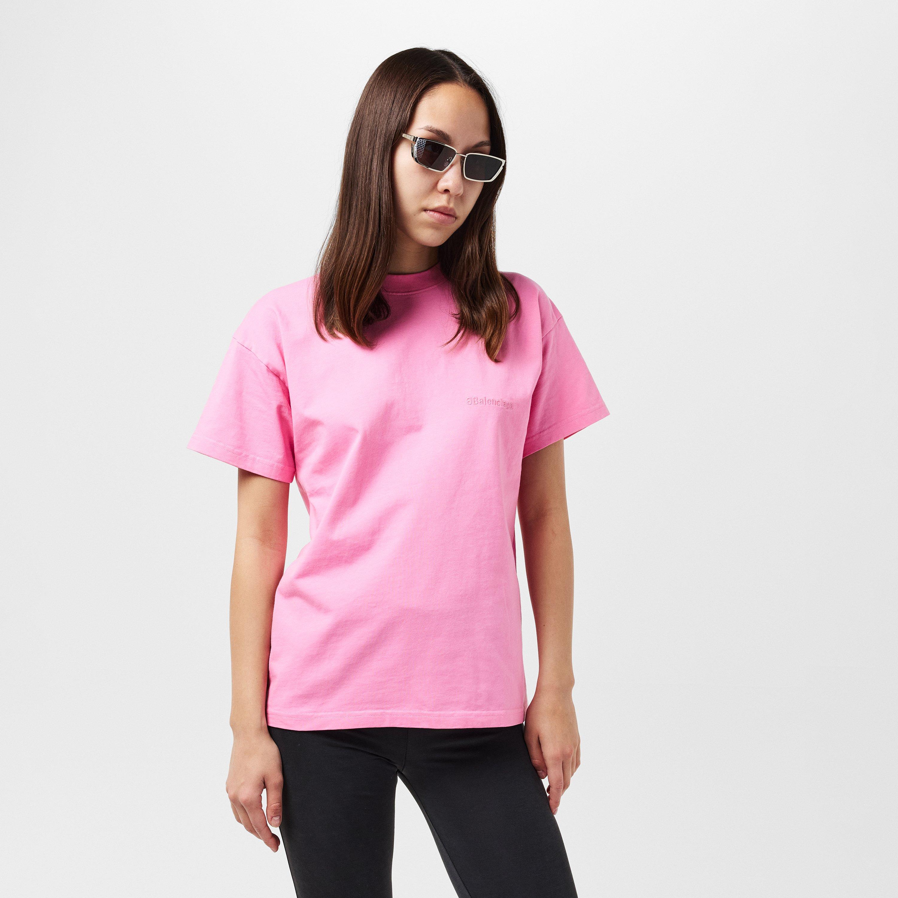 Pink/Pink - Balenciaga - Women's Regular Fit T-Shirt - 3