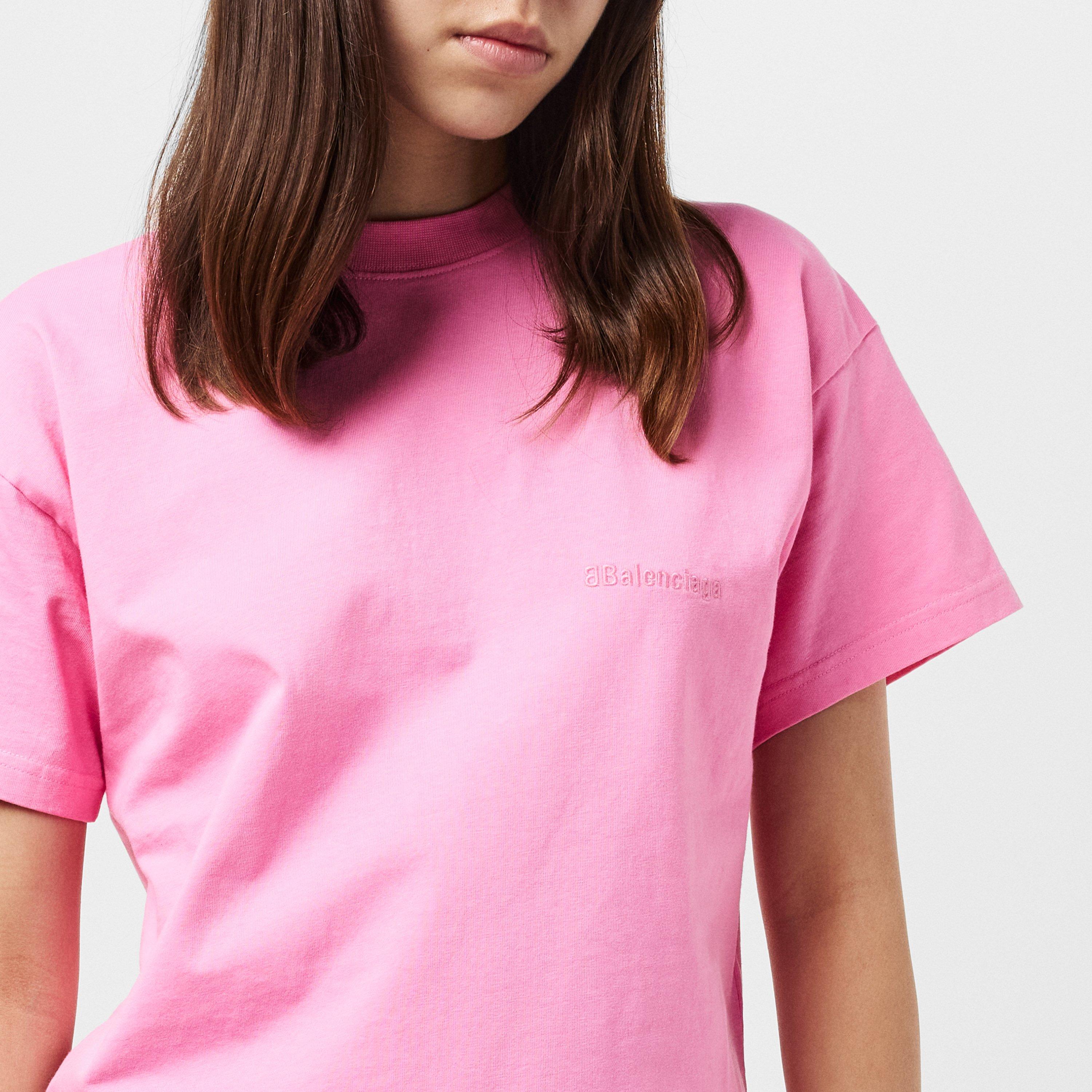 Pink/Pink - Balenciaga - Women's Regular Fit T-Shirt - 5