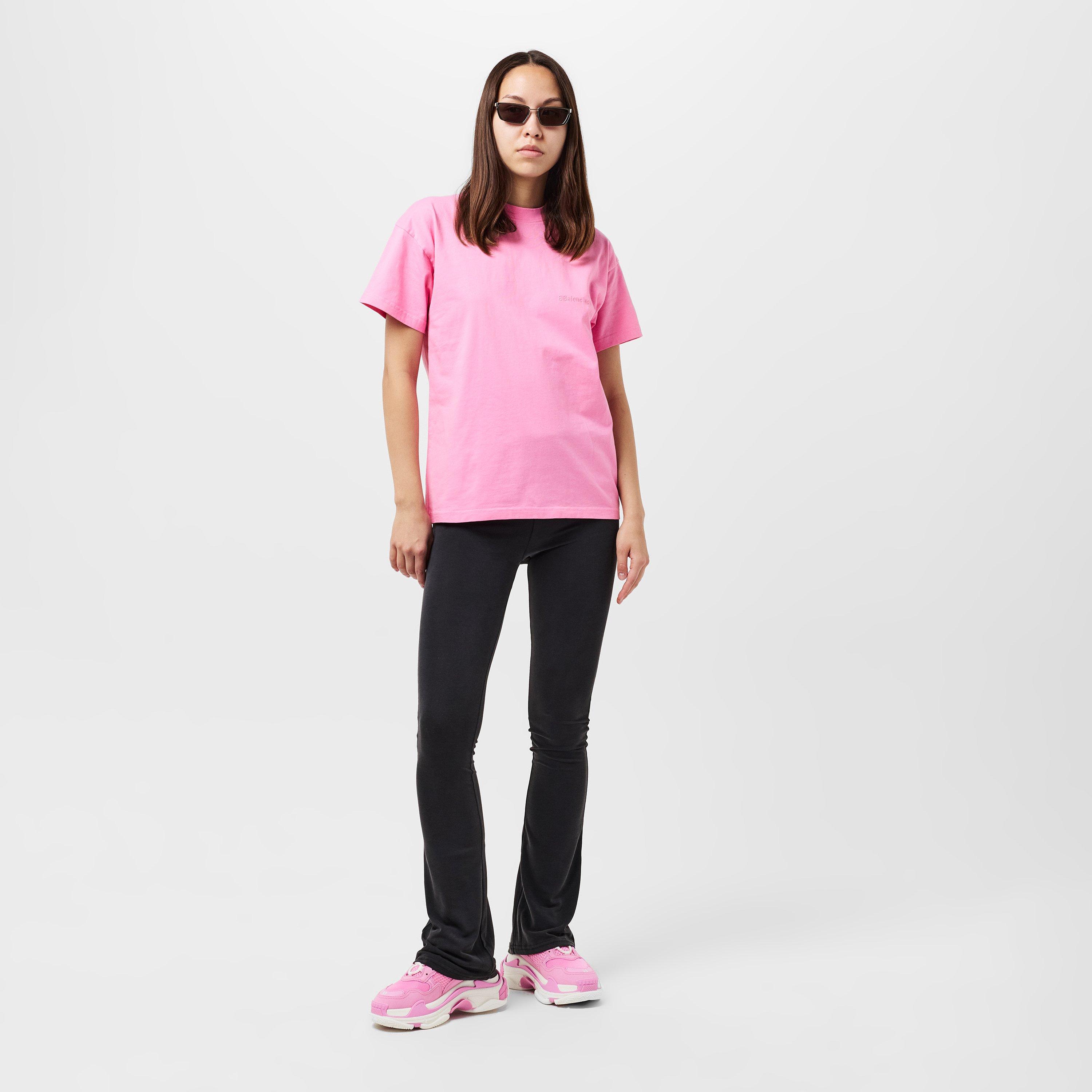 Pink/Pink - Balenciaga - Women's Regular Fit T-Shirt - 6