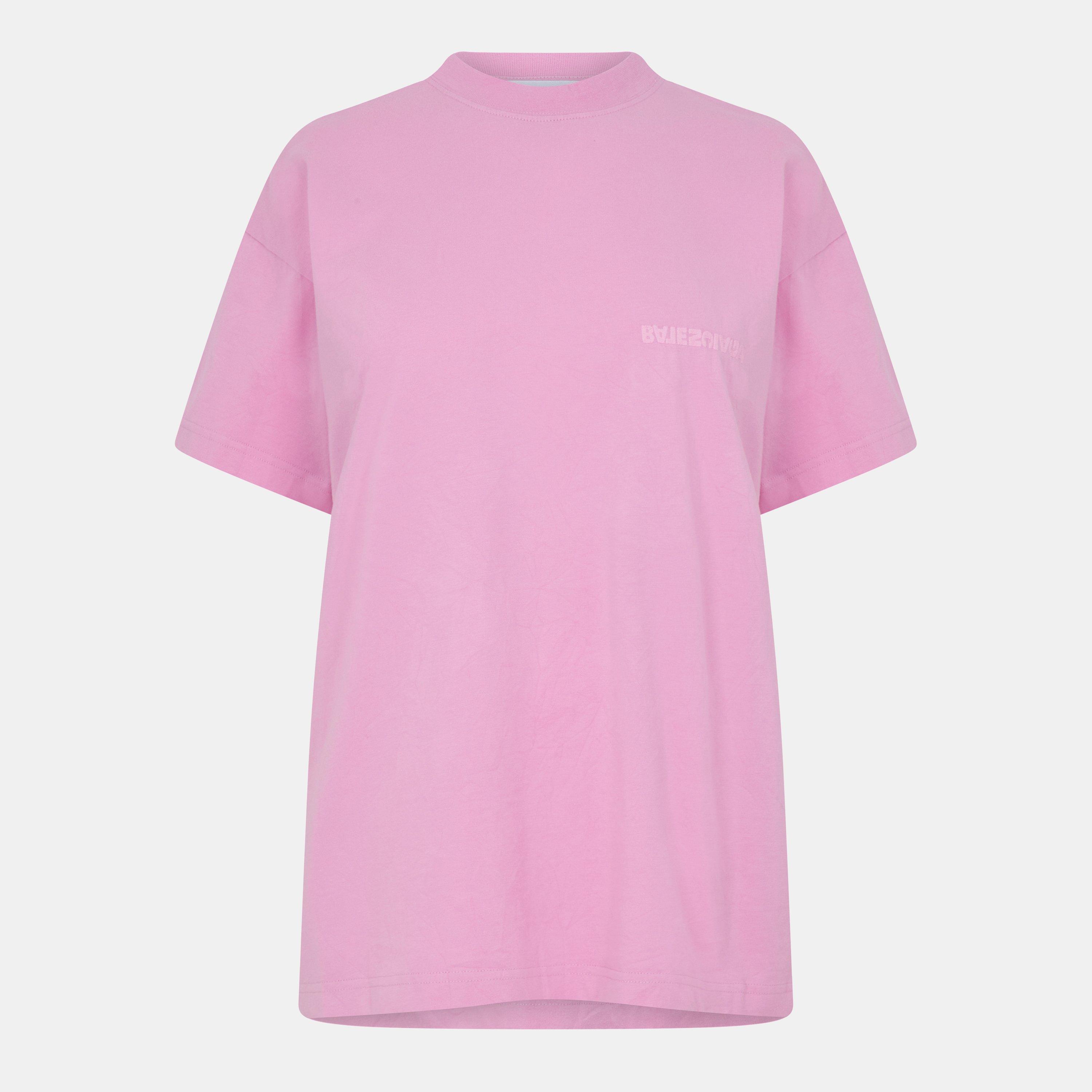 Pink - Balenciaga - Women's Regular Fit T-Shirt - 1