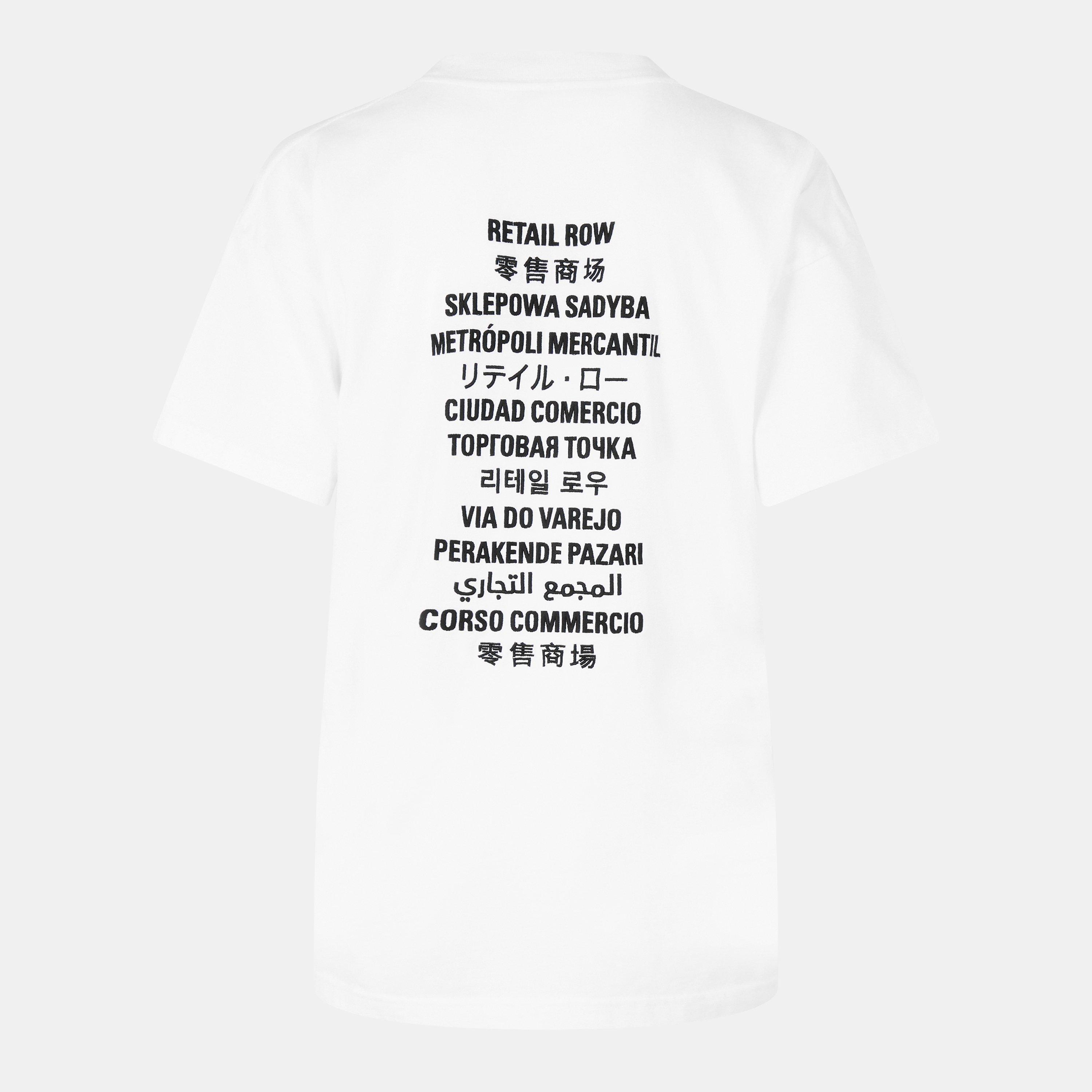 White/Black - Balenciaga - Women's Regular Fit T-Shirt - 2