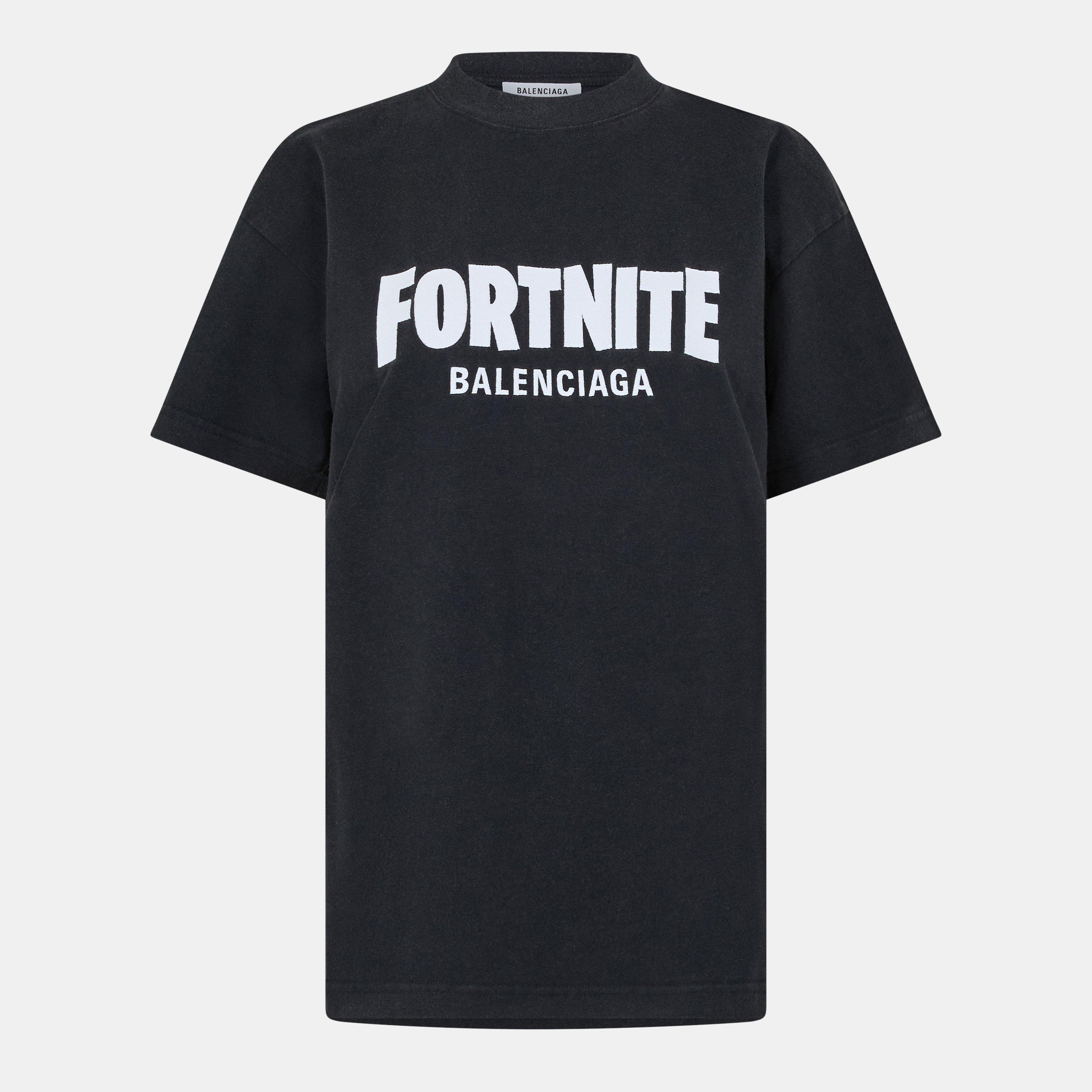 Black/White - Balenciaga - Women's Regular Fit T-Shirt - 1