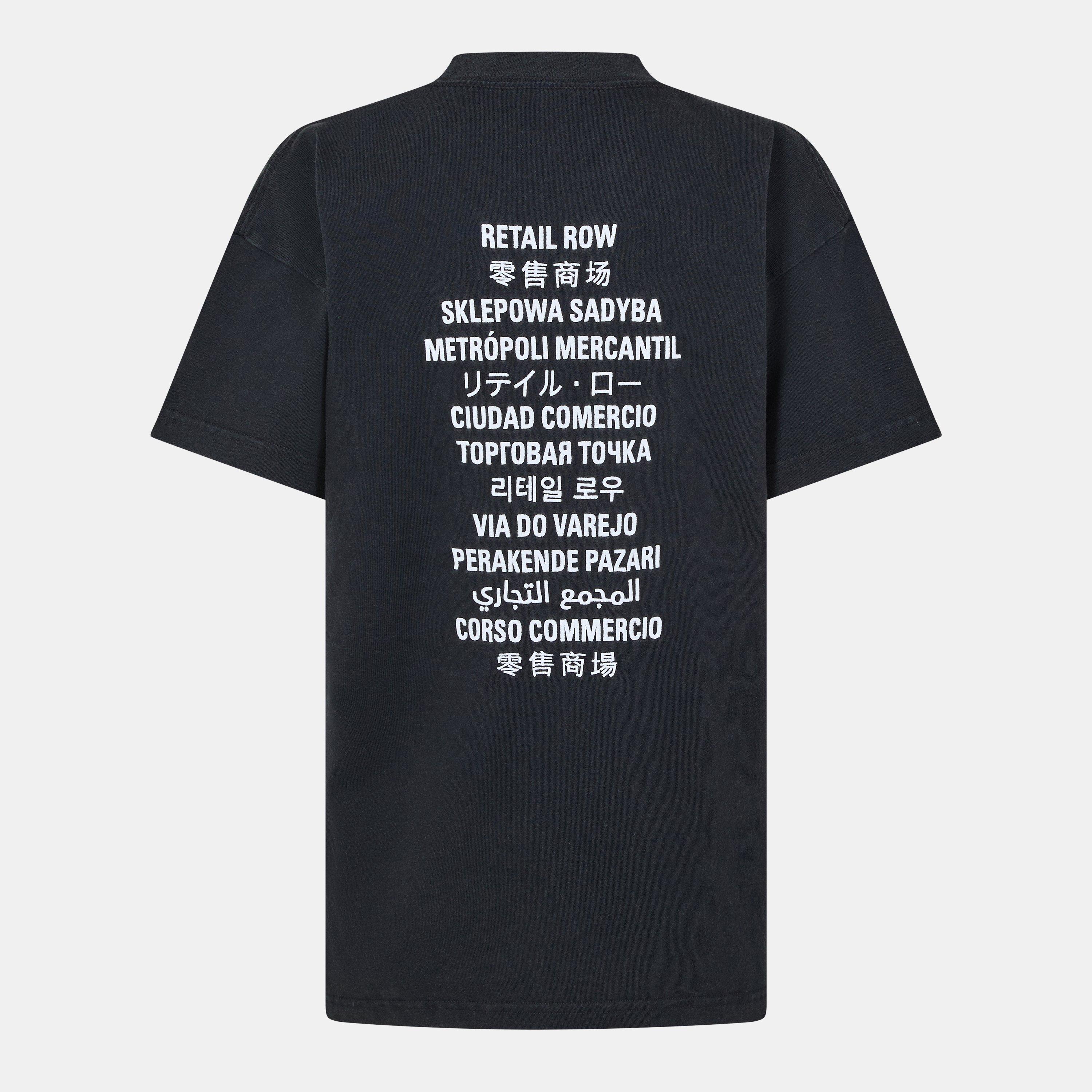 Black/White - Balenciaga - Women's Regular Fit T-Shirt - 2