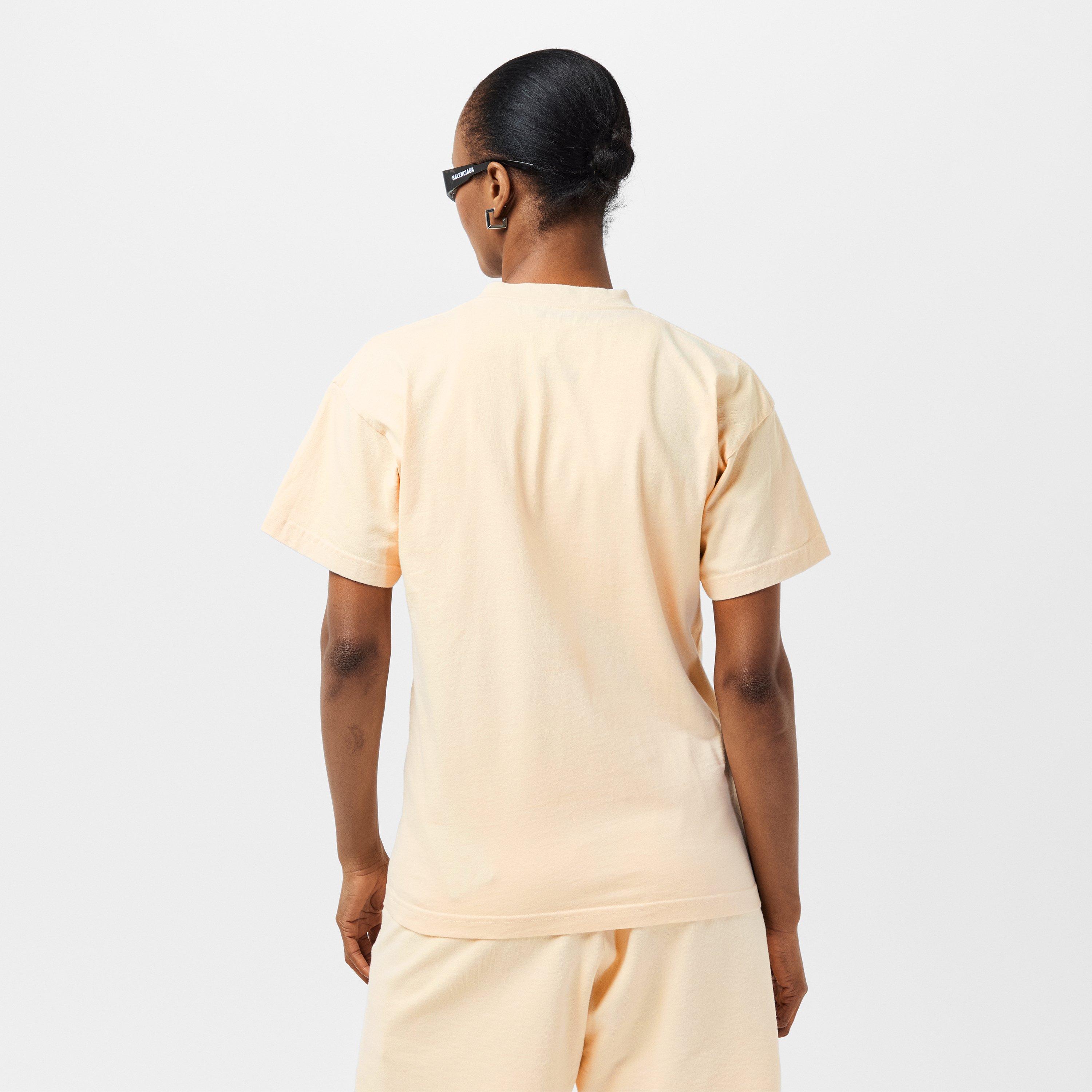 Cream/Black - Balenciaga - Women's T-Shirt - 4