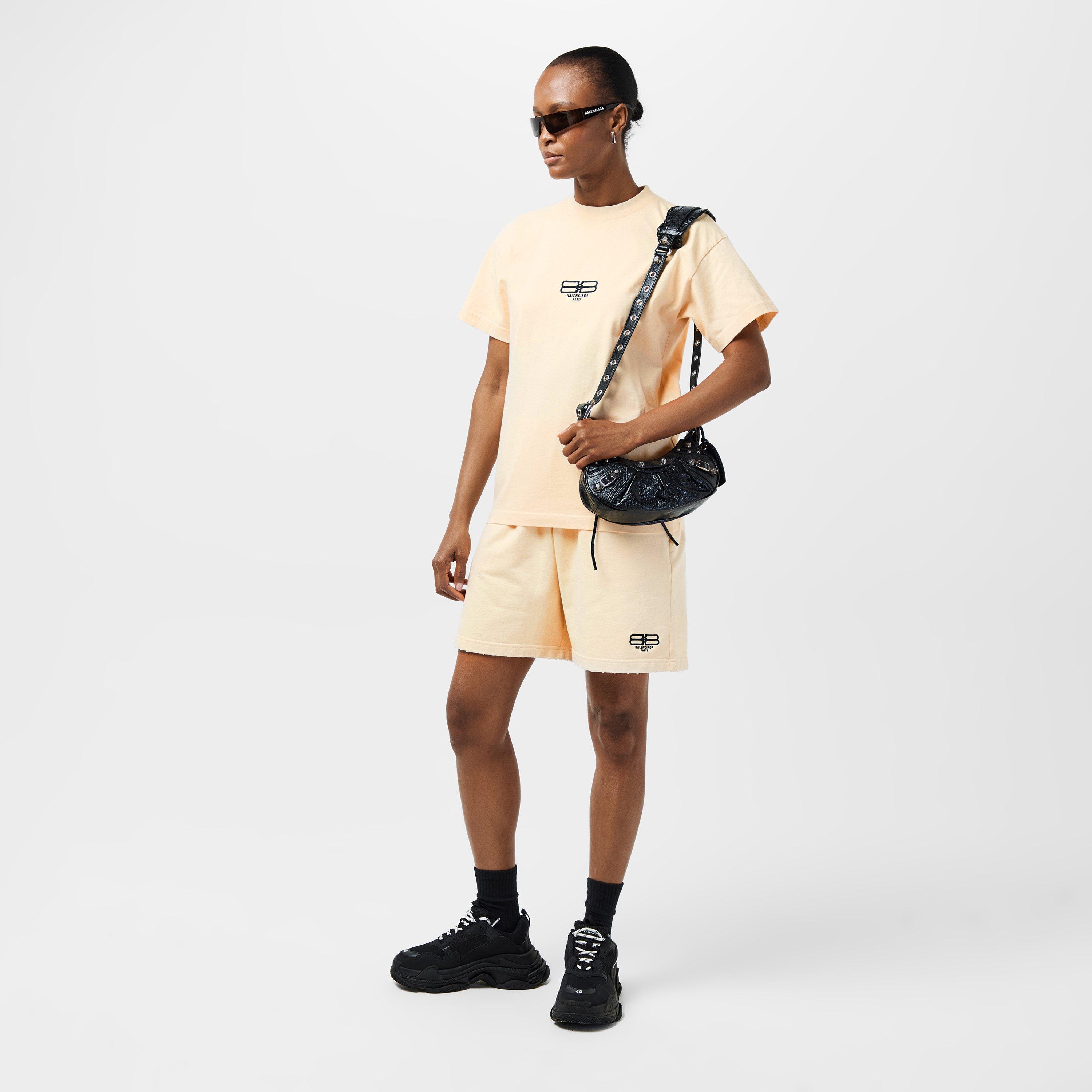 Cream/Black - Balenciaga - Women's T-Shirt - 6