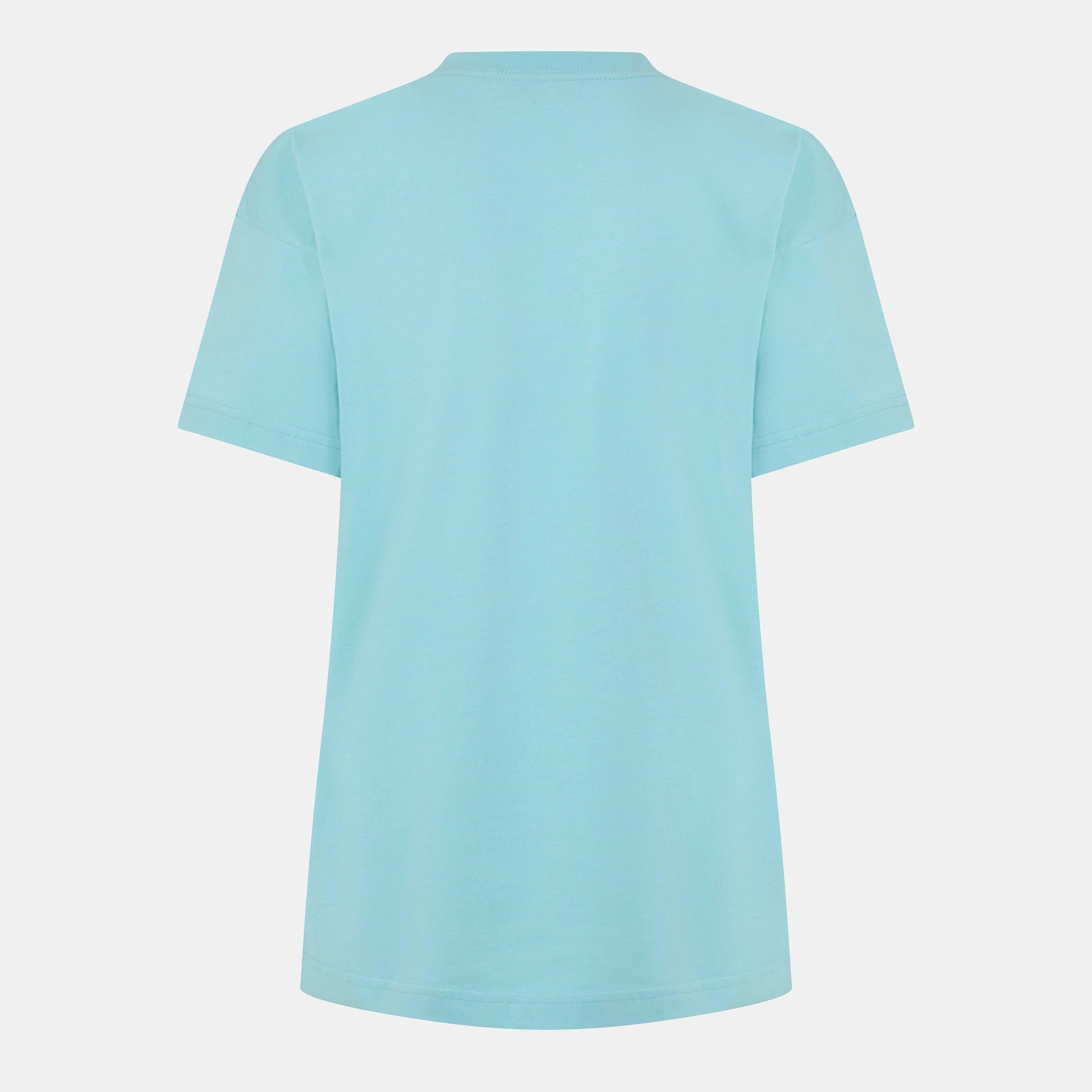 Aqua Green - Balenciaga - Women's Regular Fit T-Shirt - 2