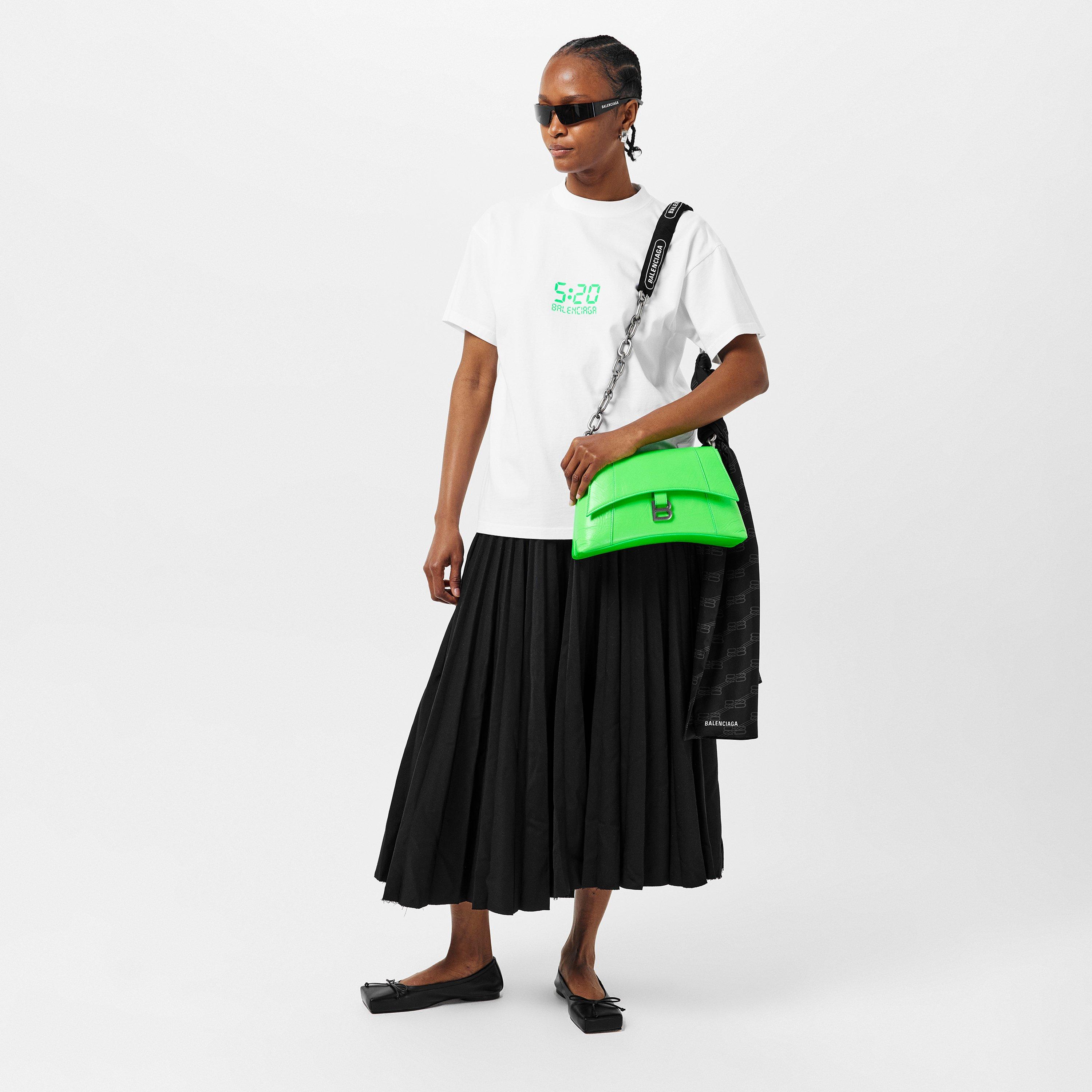 White/ Green - Balenciaga - Women's Regular Fit T-Shirt - 6