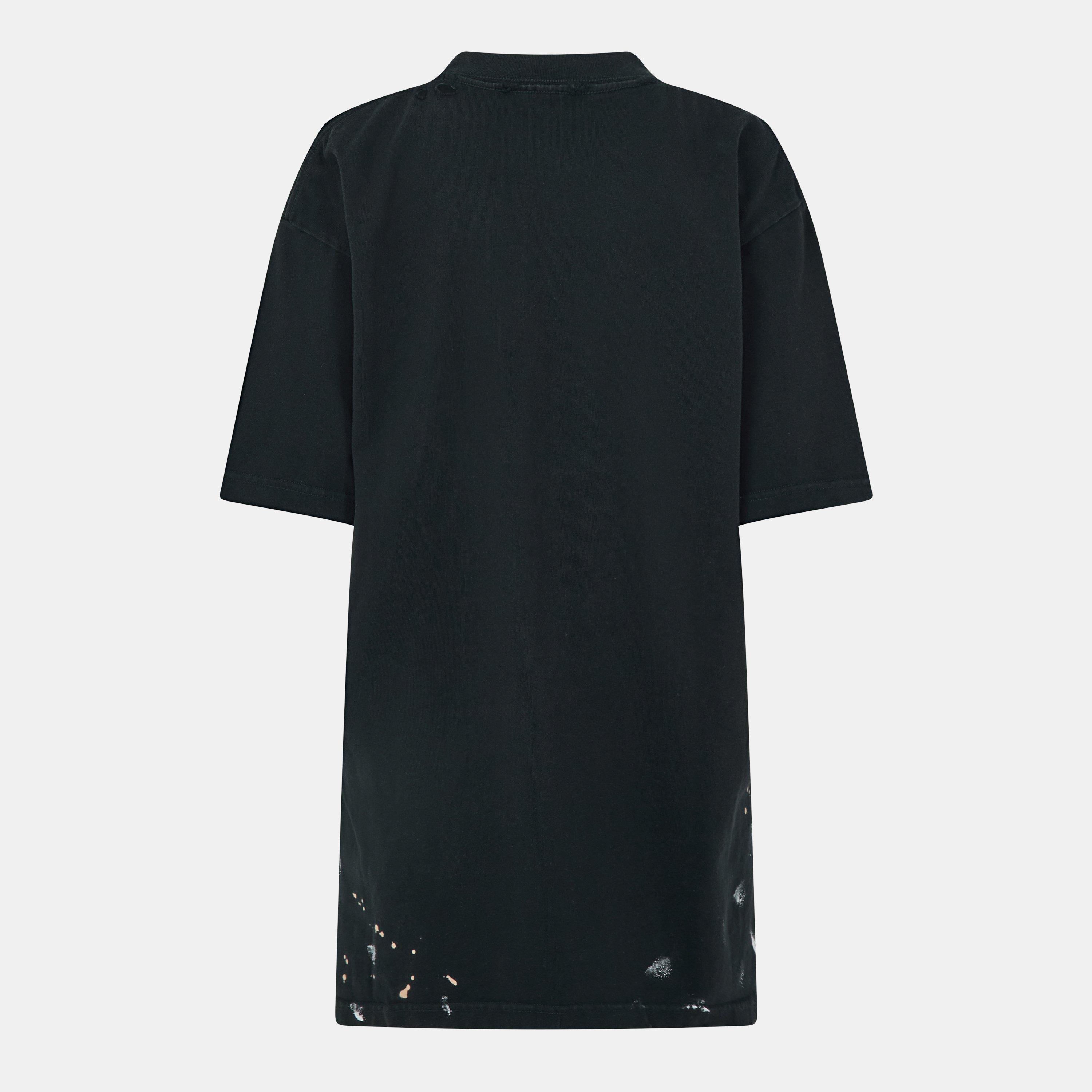 Washed Black - Balenciaga - Women's Regular Fit T-Shirt - 2