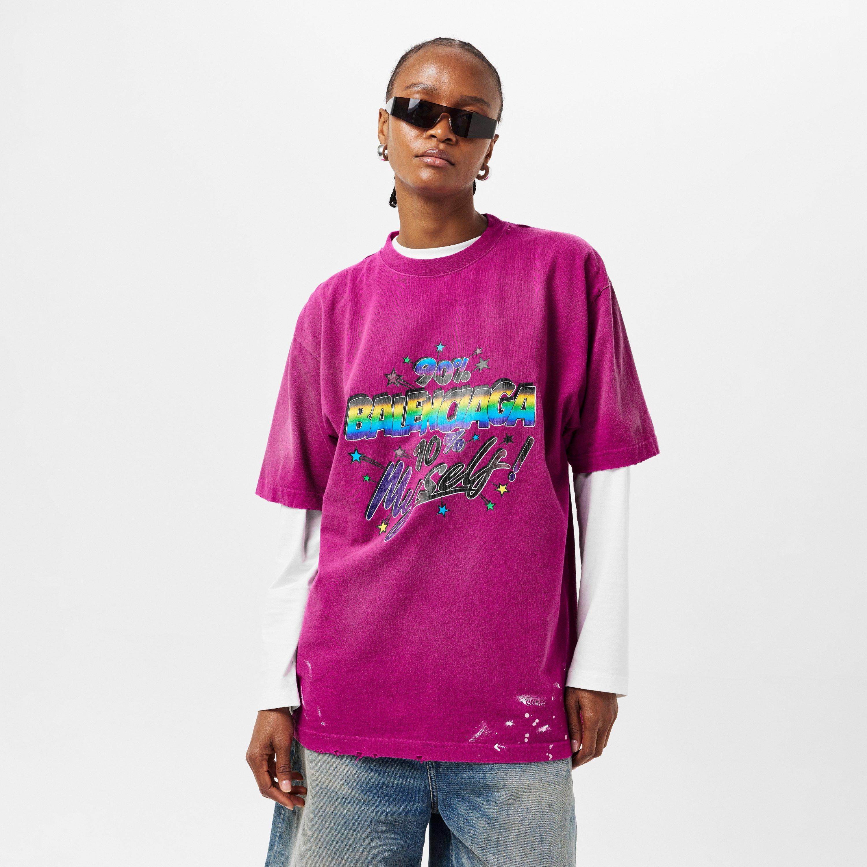 Dark Fuschia - Balenciaga - Women's T-Shirt - 3