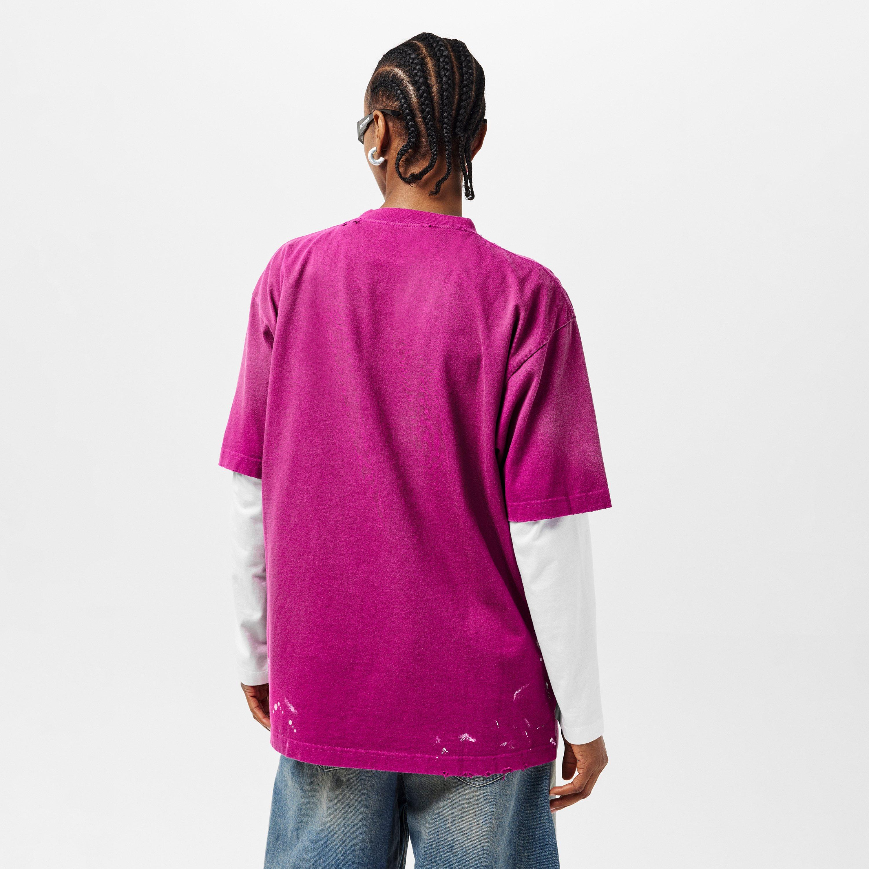 Dark Fuschia - Balenciaga - Women's T-Shirt - 4
