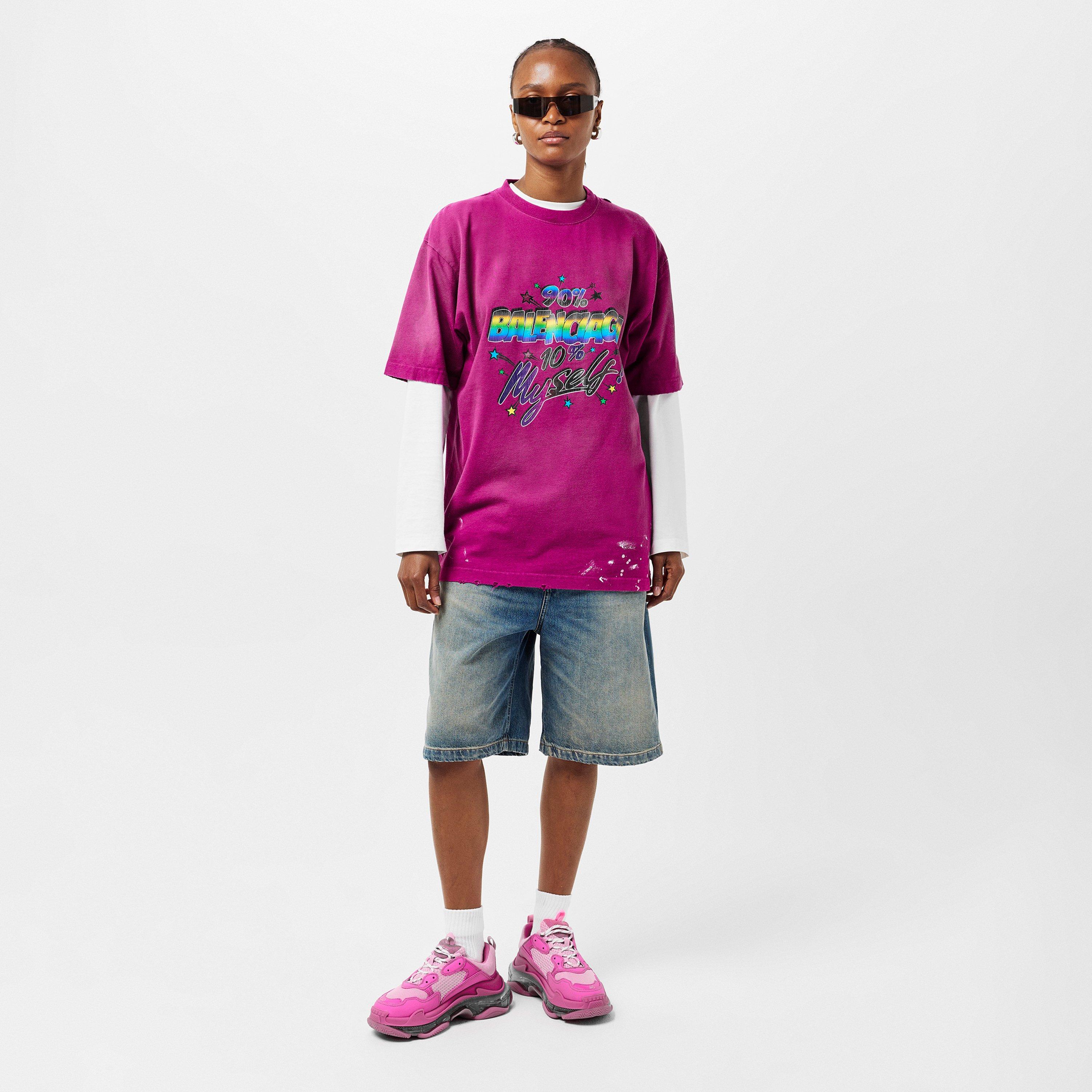 Dark Fuschia - Balenciaga - Women's T-Shirt - 6