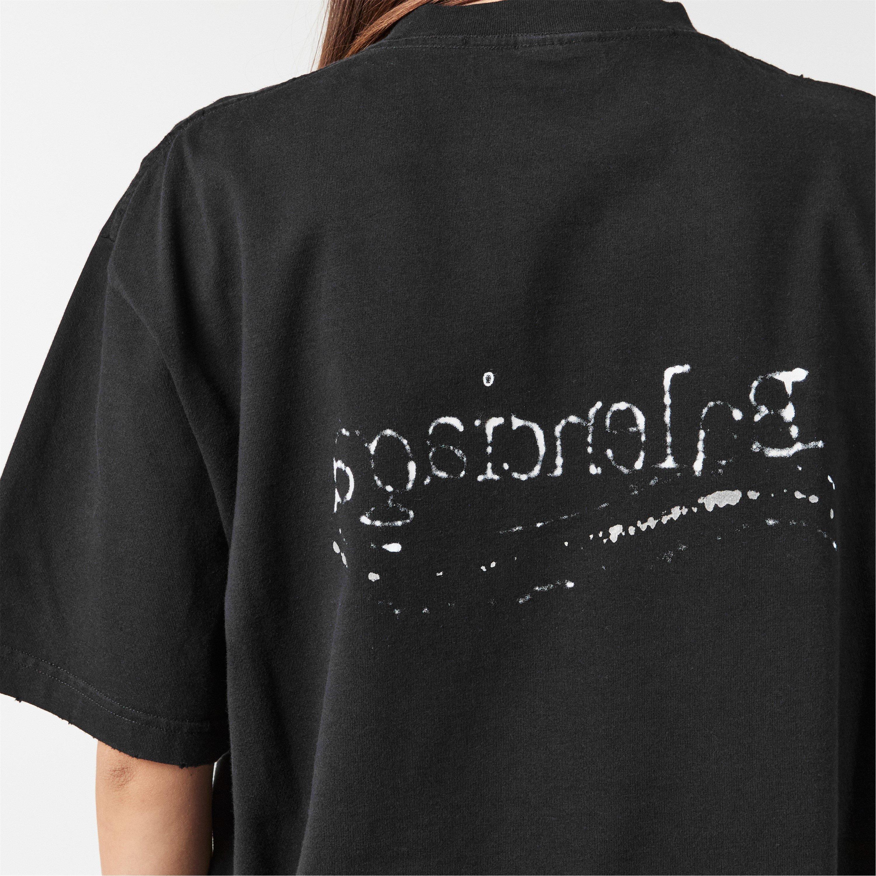 Black/Slvr/Wht - Balenciaga - Political Campaign T-Shirt - 5