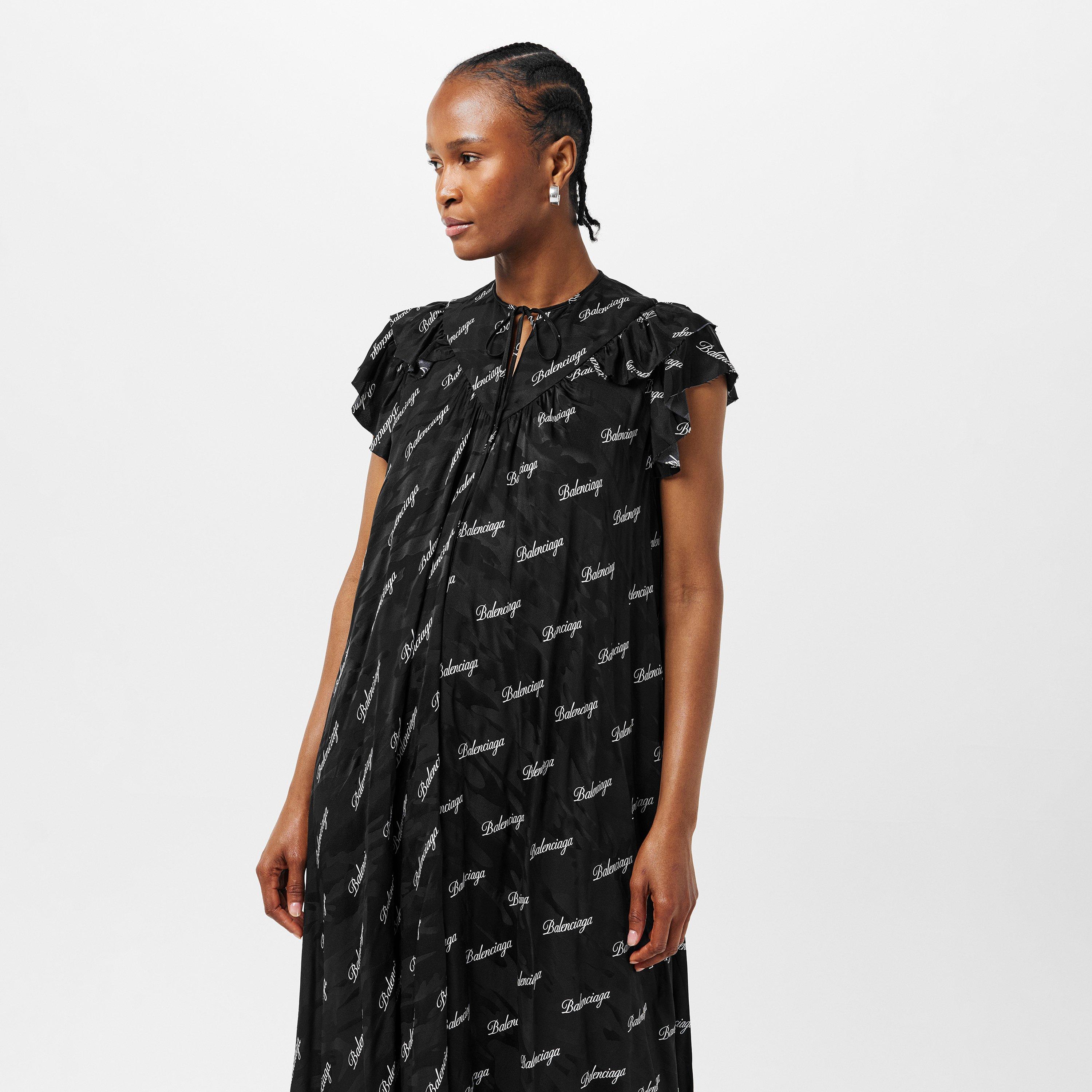 Black/ White - Balenciaga - Women's Regular Fit T-Shirt - 3