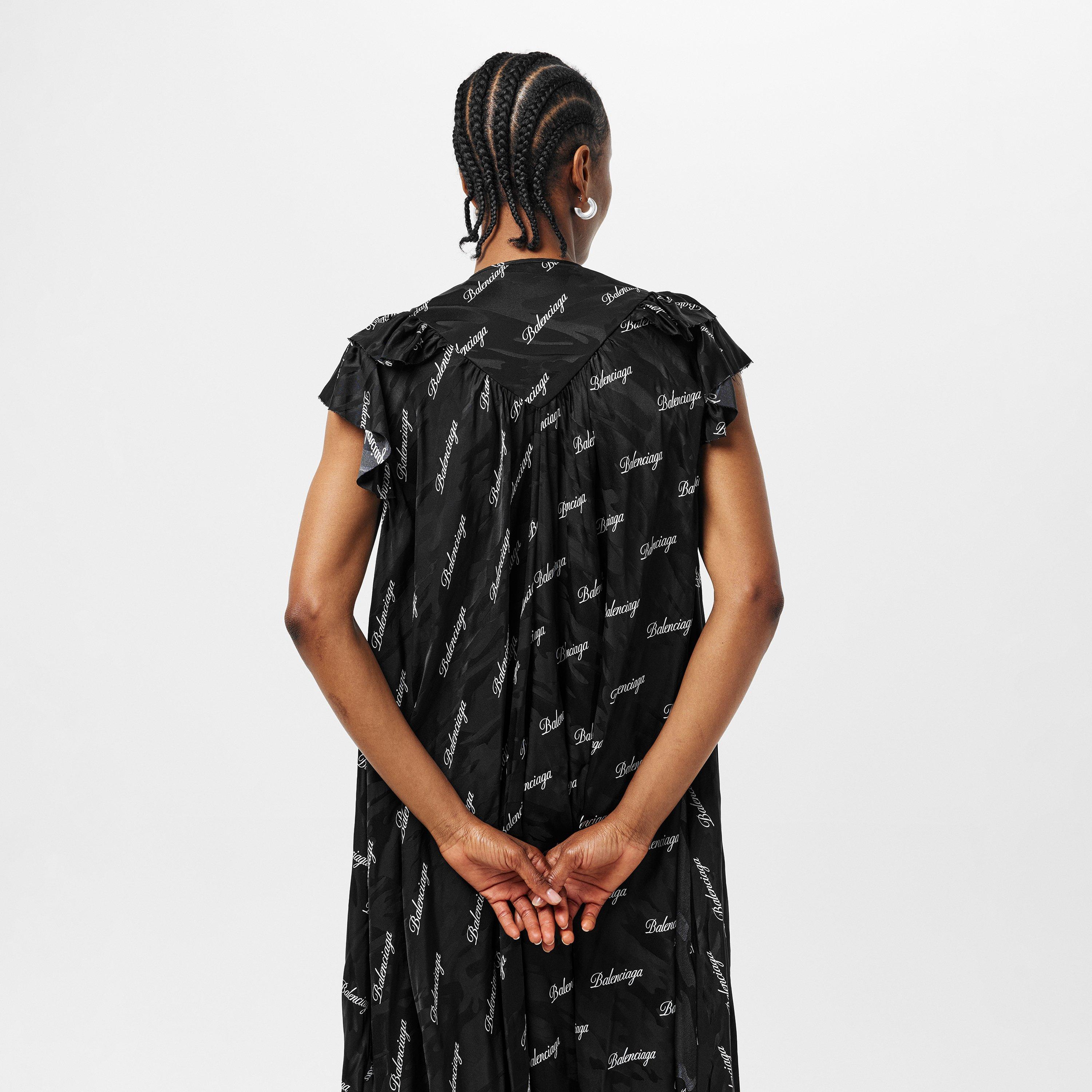 Black/ White - Balenciaga - Women's Regular Fit T-Shirt - 4