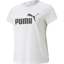 Puma Ess Logo Tee Plus T-Shirt Womens