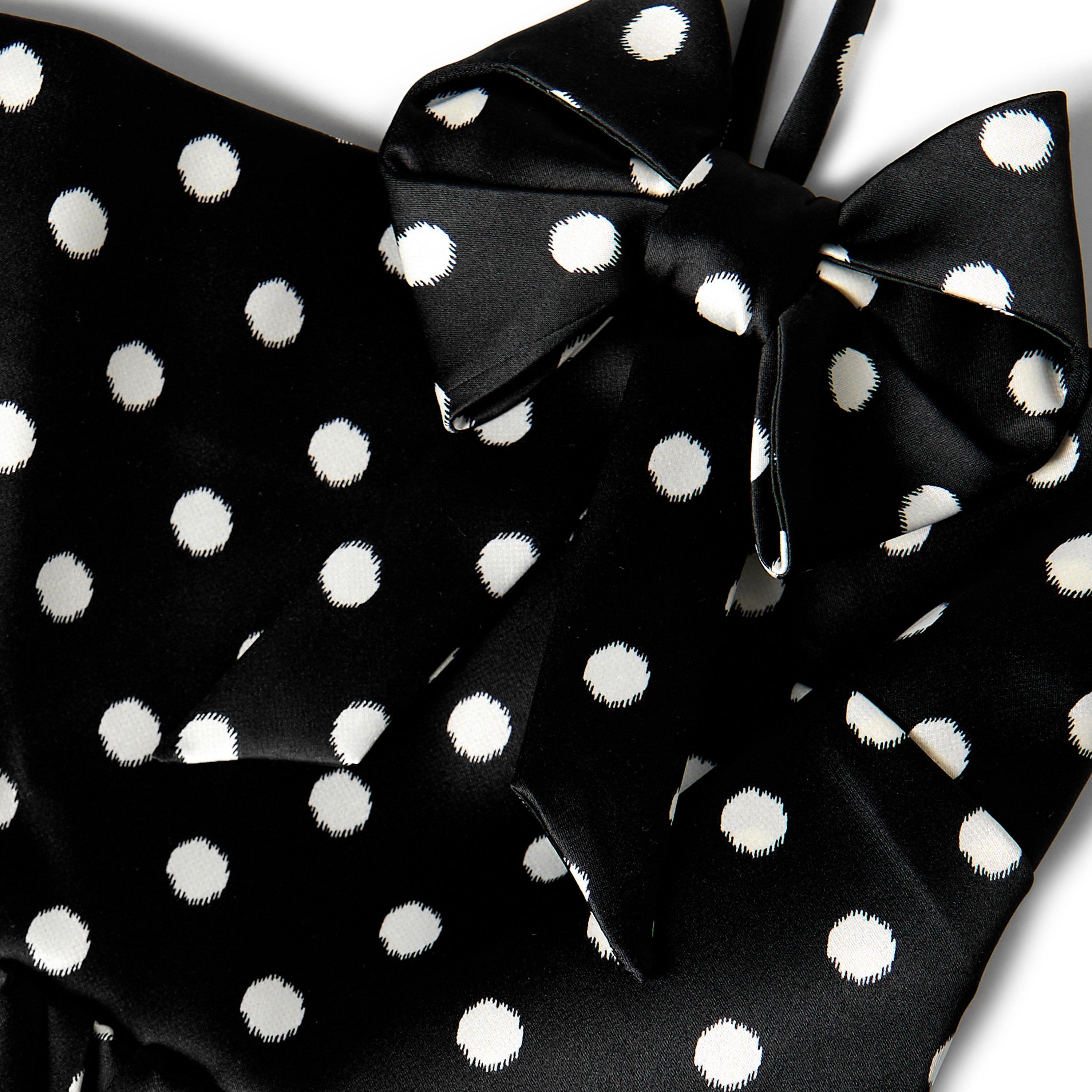 Black - Ganni - Ganni Polka Dress Ld61 - 3