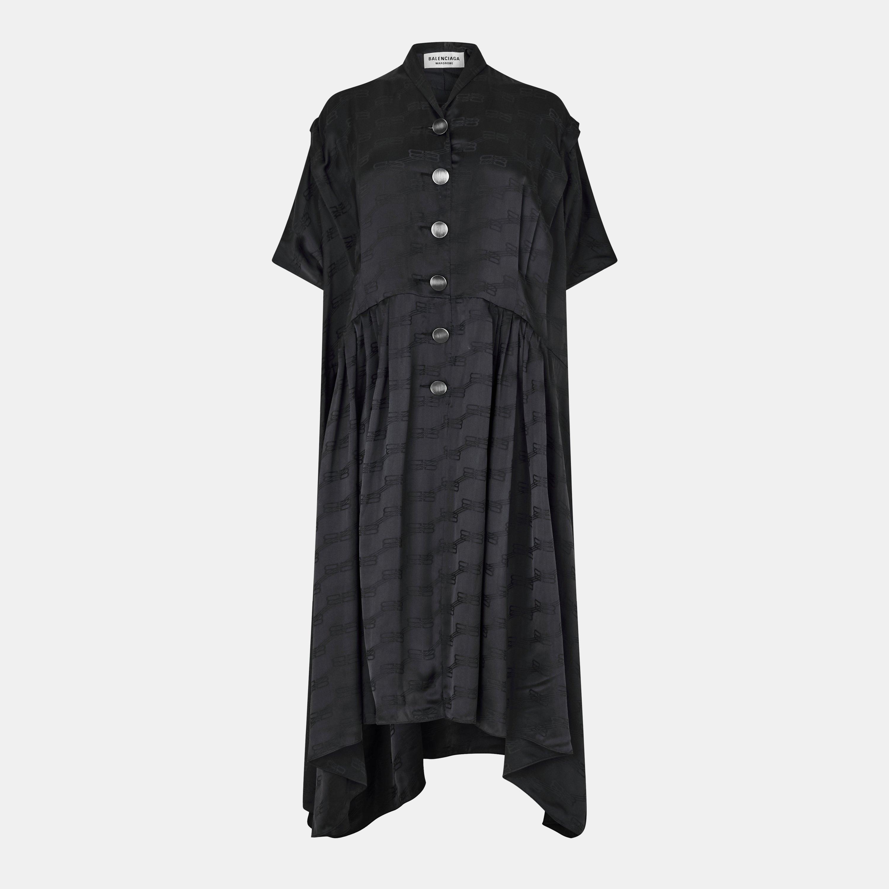 Grey - Balenciaga - Women's Maxi Dress - 1