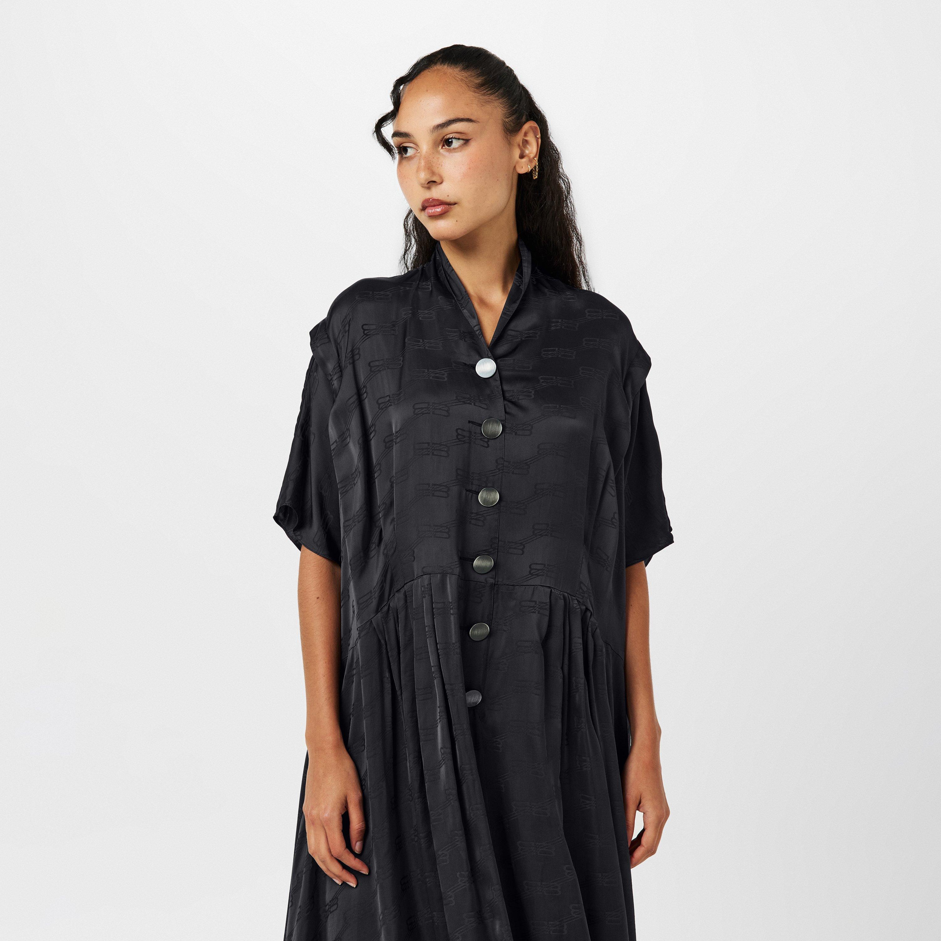 Grey - Balenciaga - Women's Maxi Dress - 3