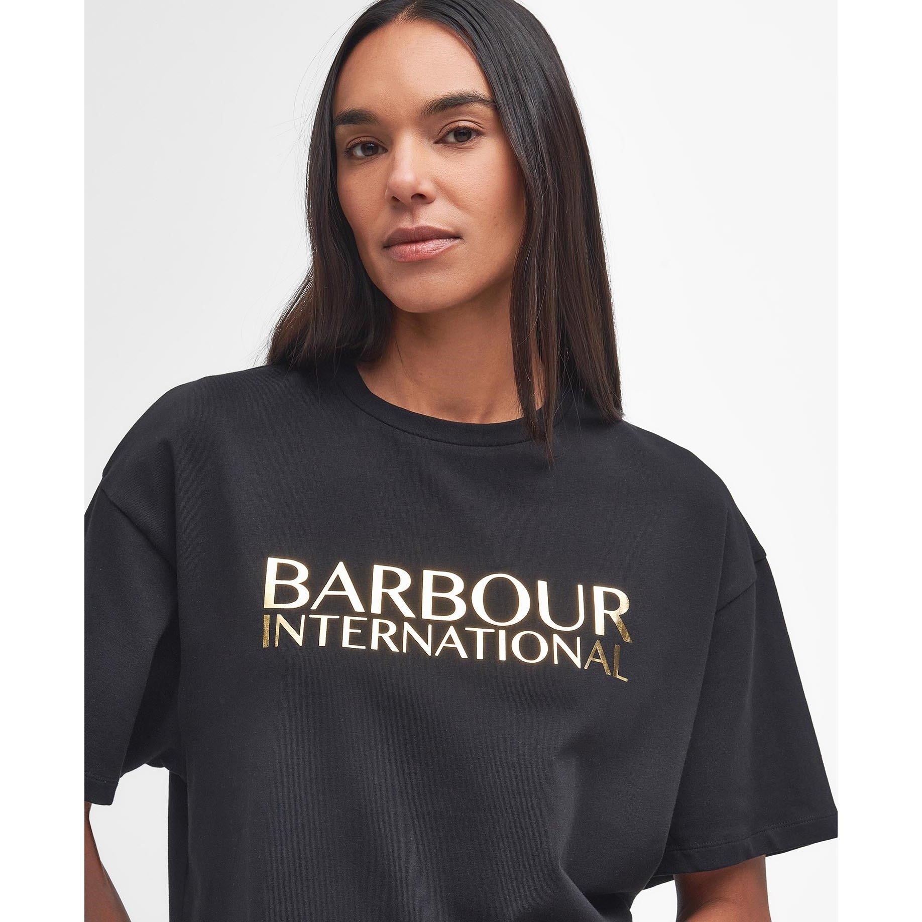 Black - Barbour International - Carla Logo T-Shirt - 4