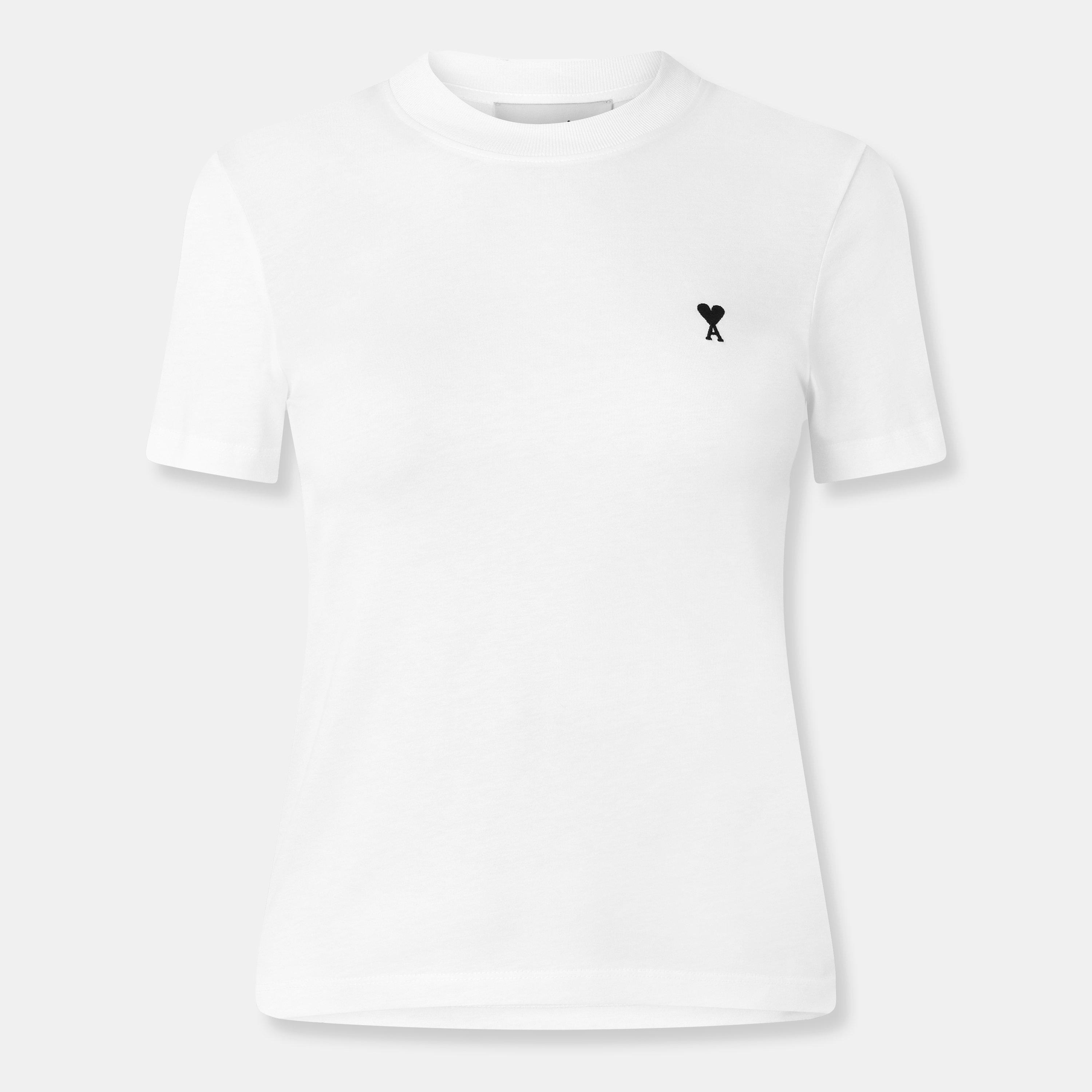 Blanc - Ami Paris - Women's Slim Fit T-Shirt - 1