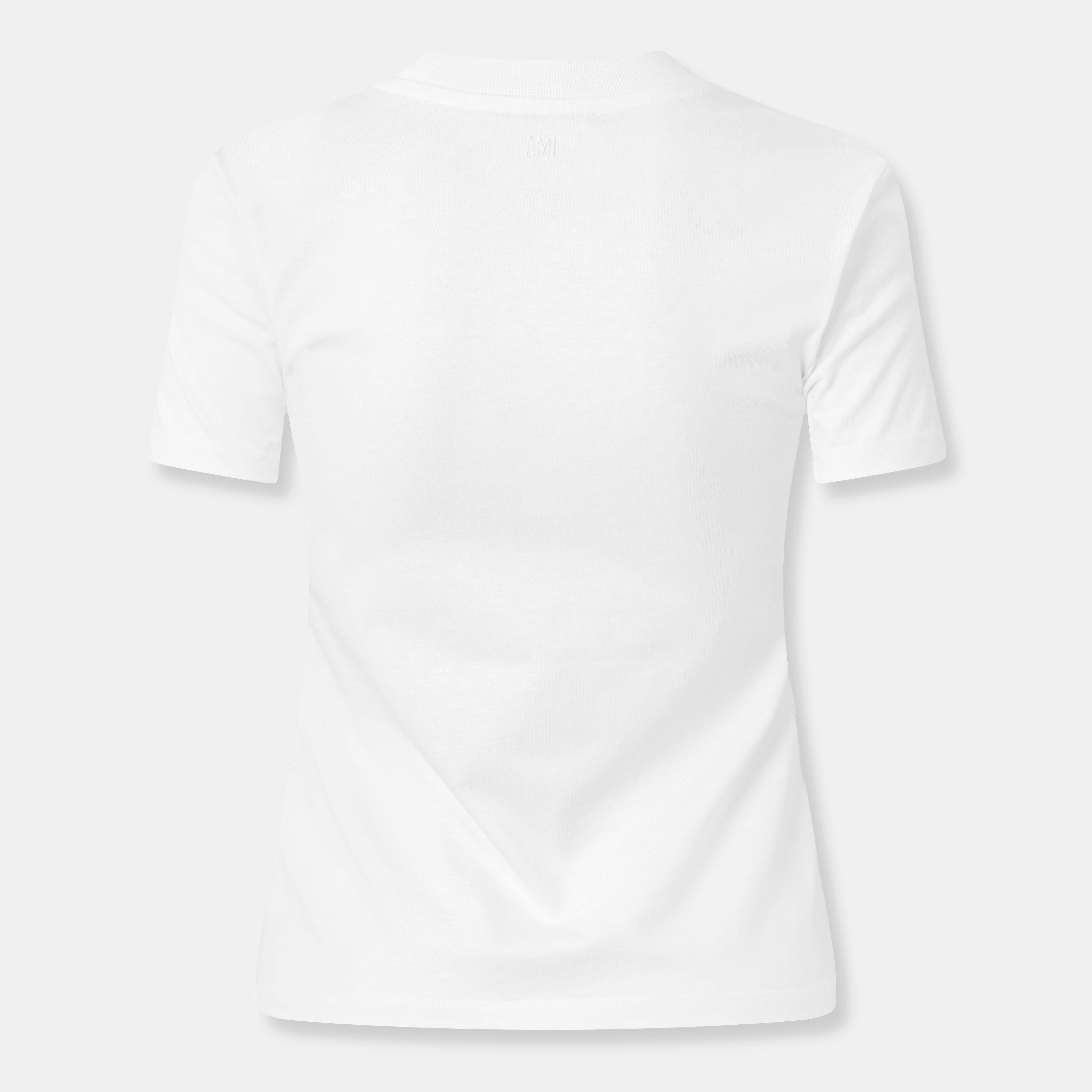 Blanc - Ami Paris - Women's Slim Fit T-Shirt - 2