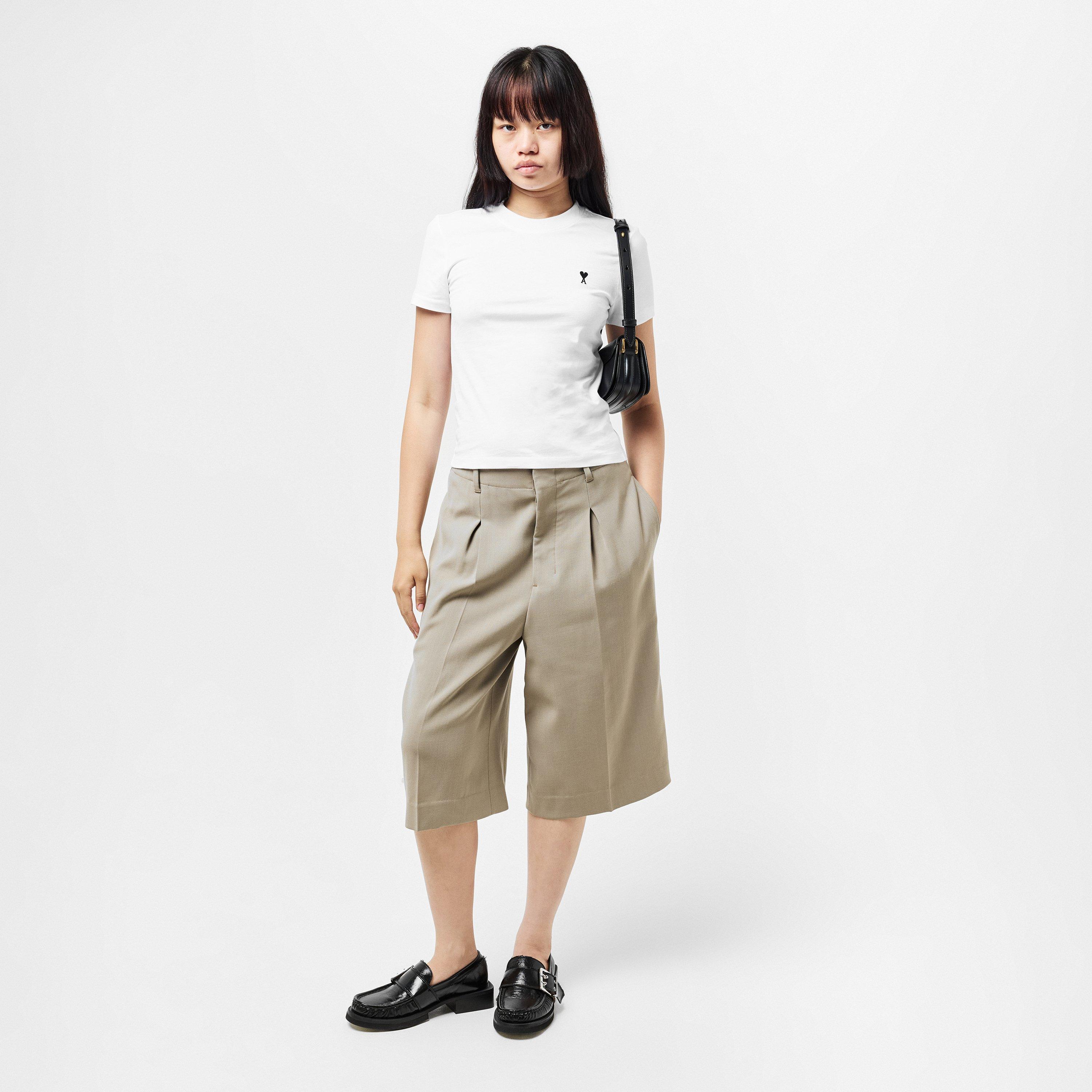 Blanc - Ami Paris - Women's Slim Fit T-Shirt - 6