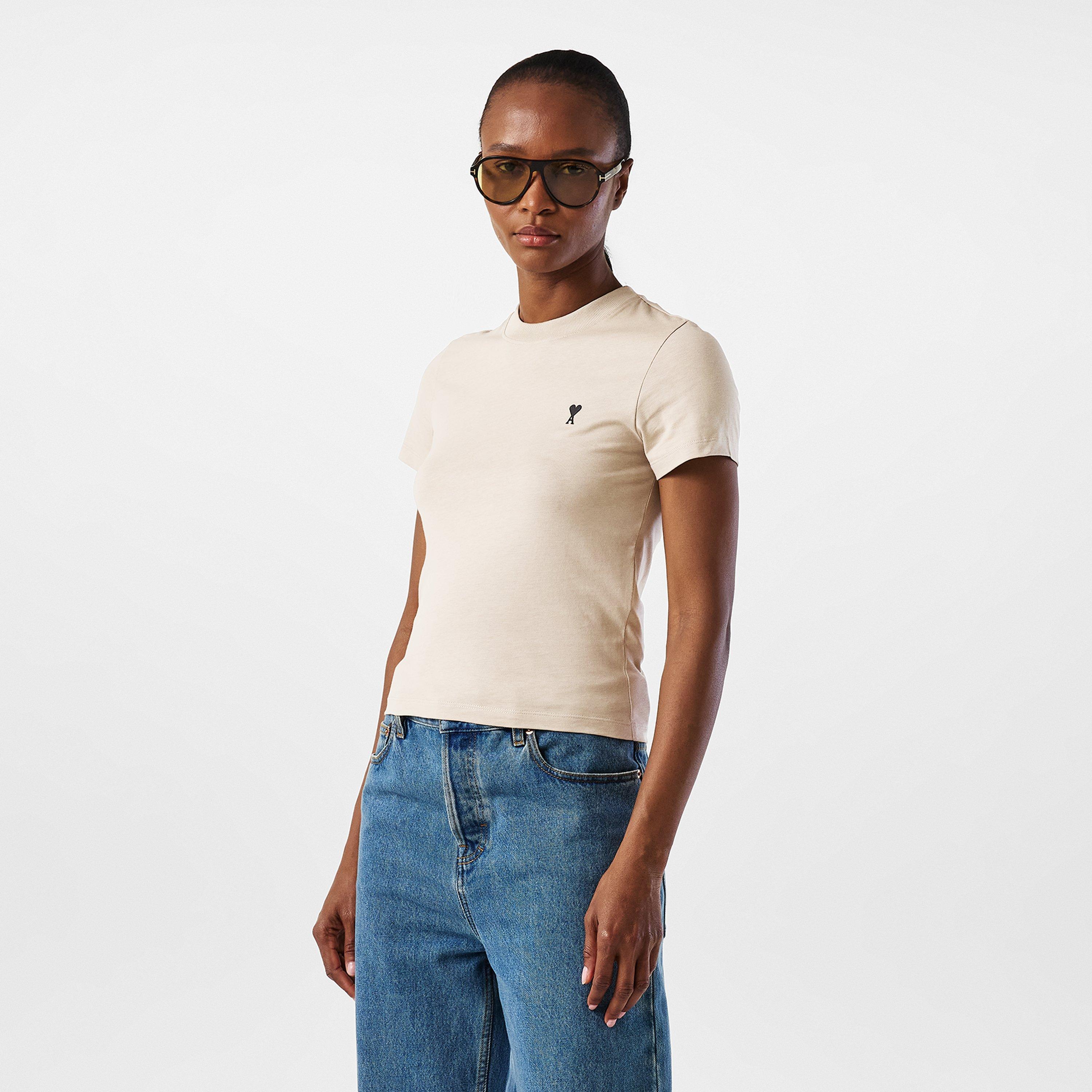 Cafe Creme - Ami Paris - Women's Slim Fit T-Shirt - 3