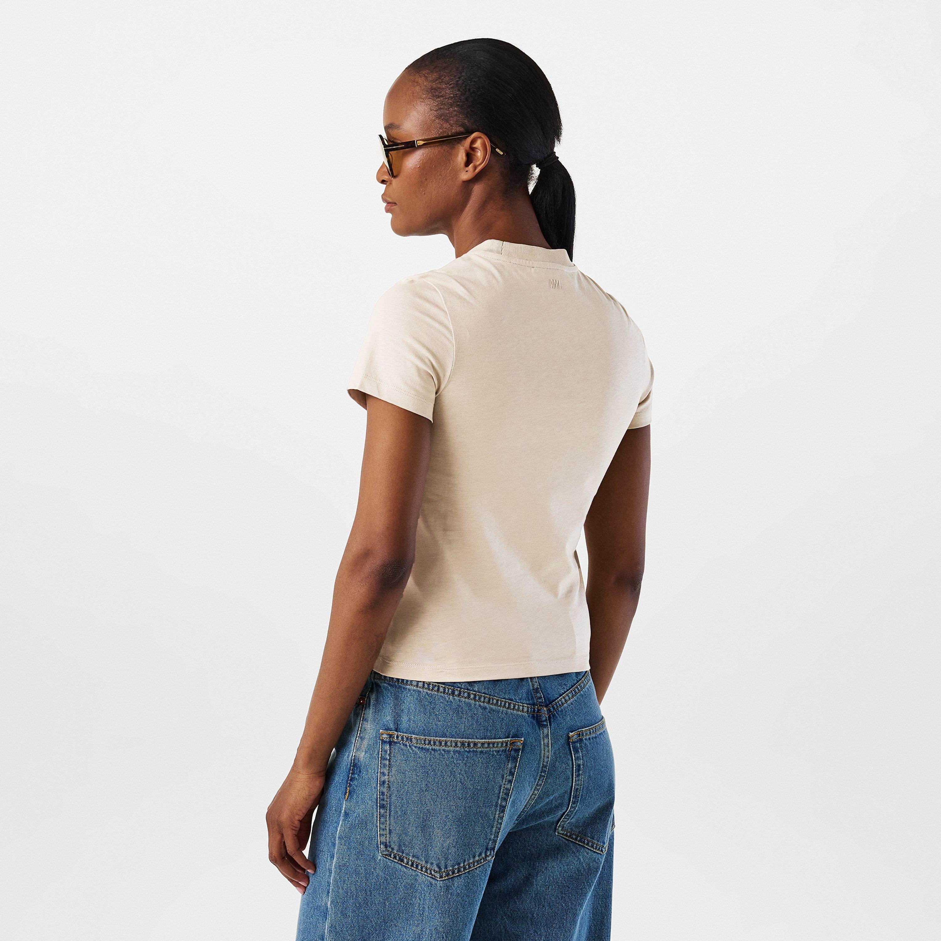 Cafe Creme - Ami Paris - Women's Slim Fit T-Shirt - 4