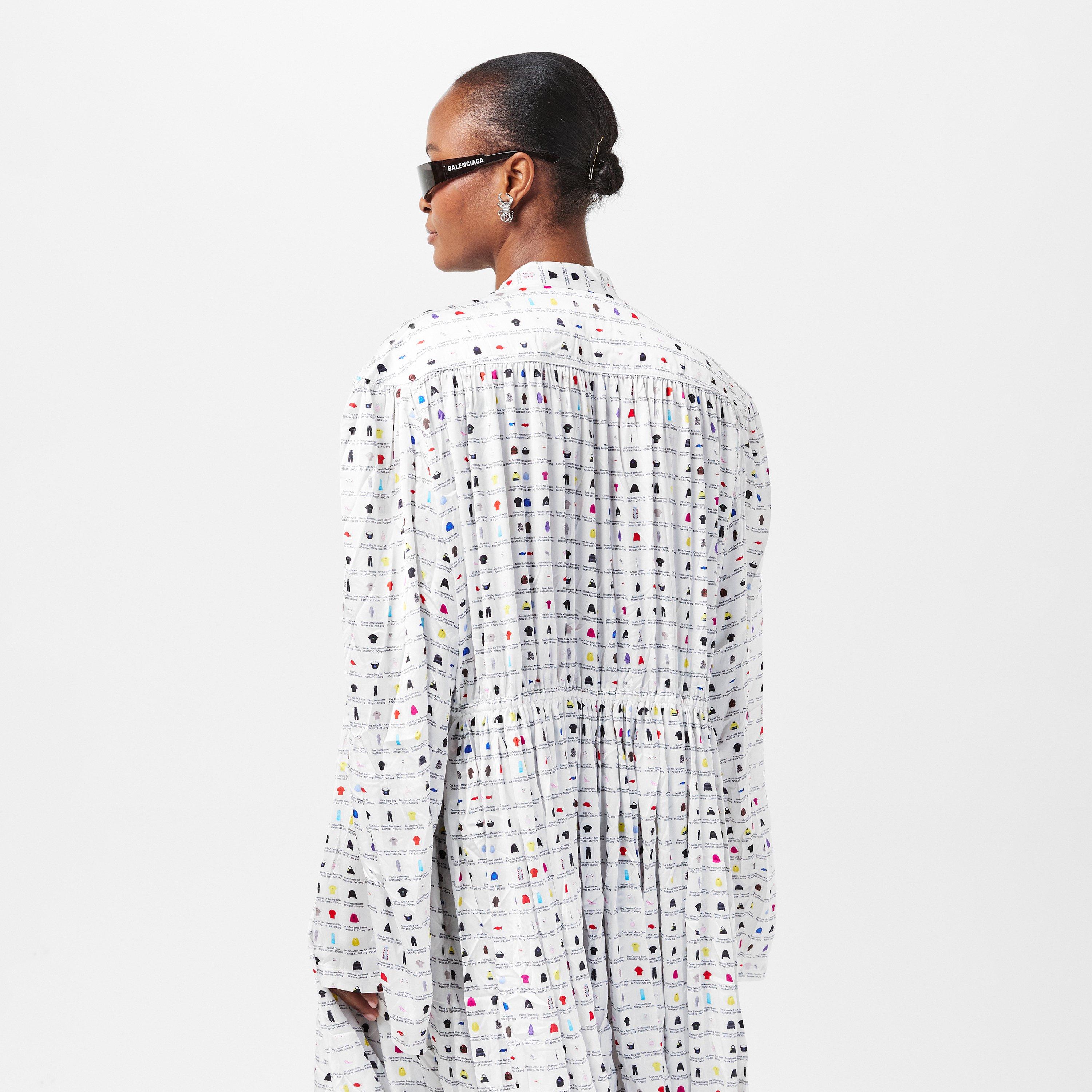 White - Balenciaga - Women's Maxi Dress - 4