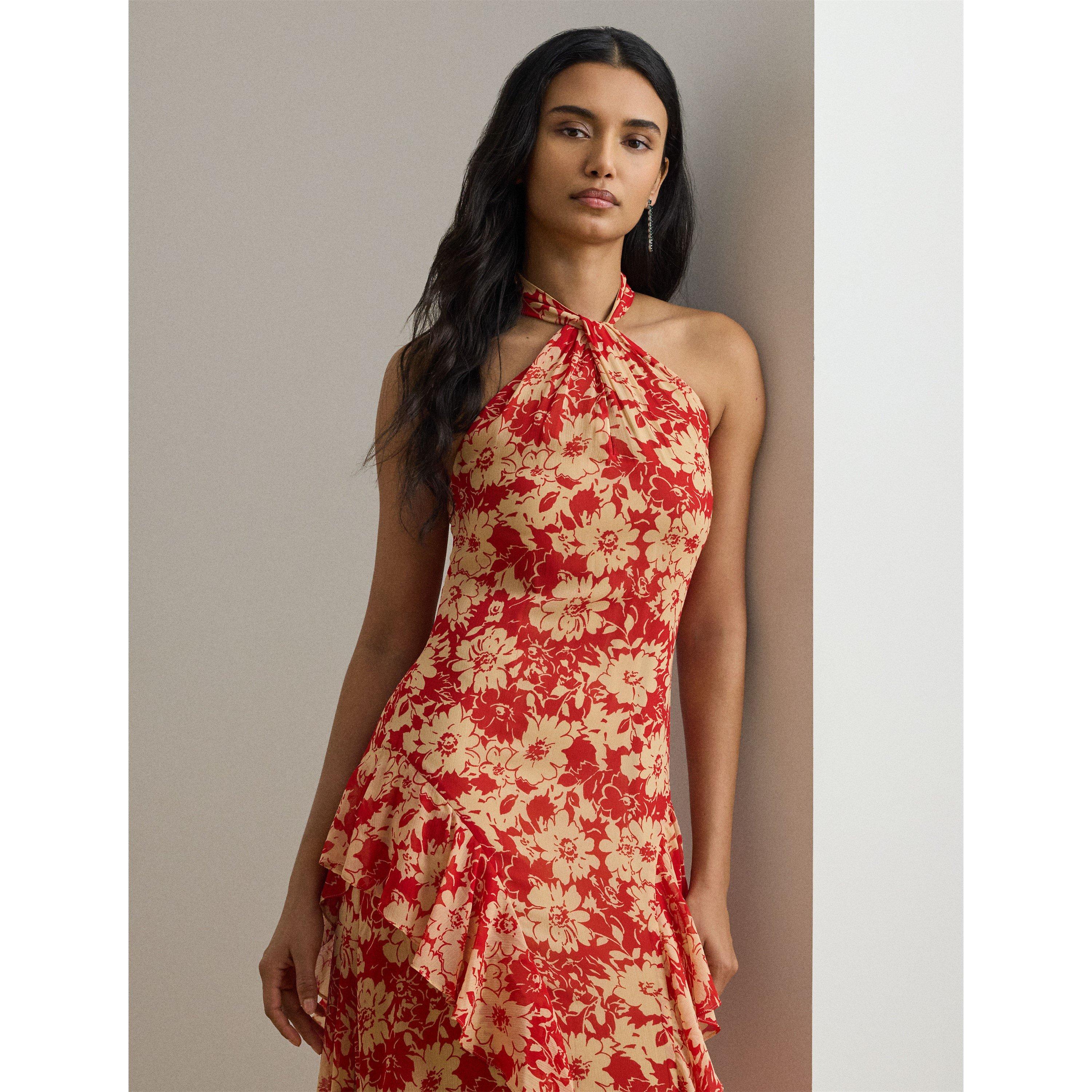 RED/TAN - Lauren by Ralph Lauren - Women's Ball Gown - 2