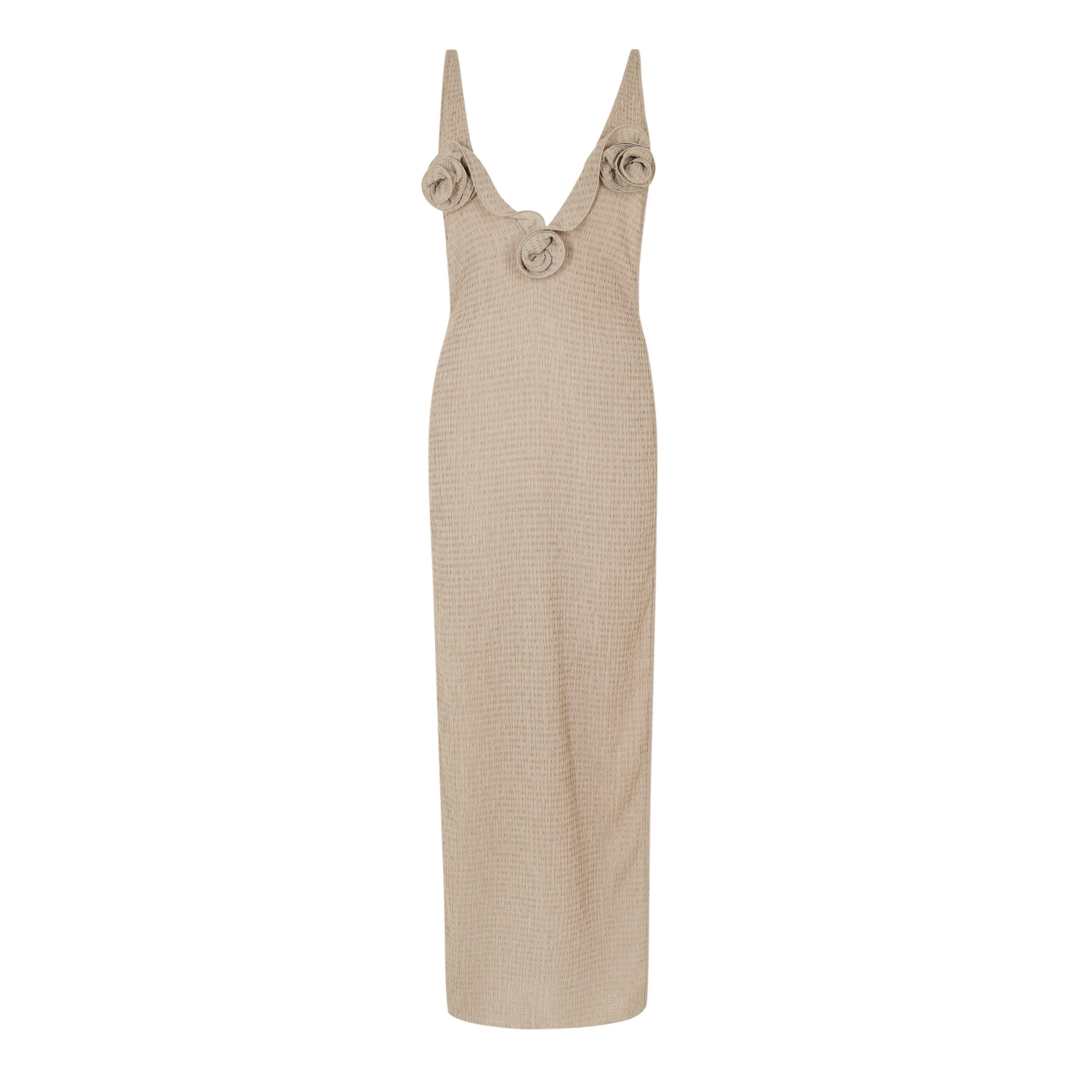 Brown - Magda Butrym - Women's Dress 04 Slip - 1