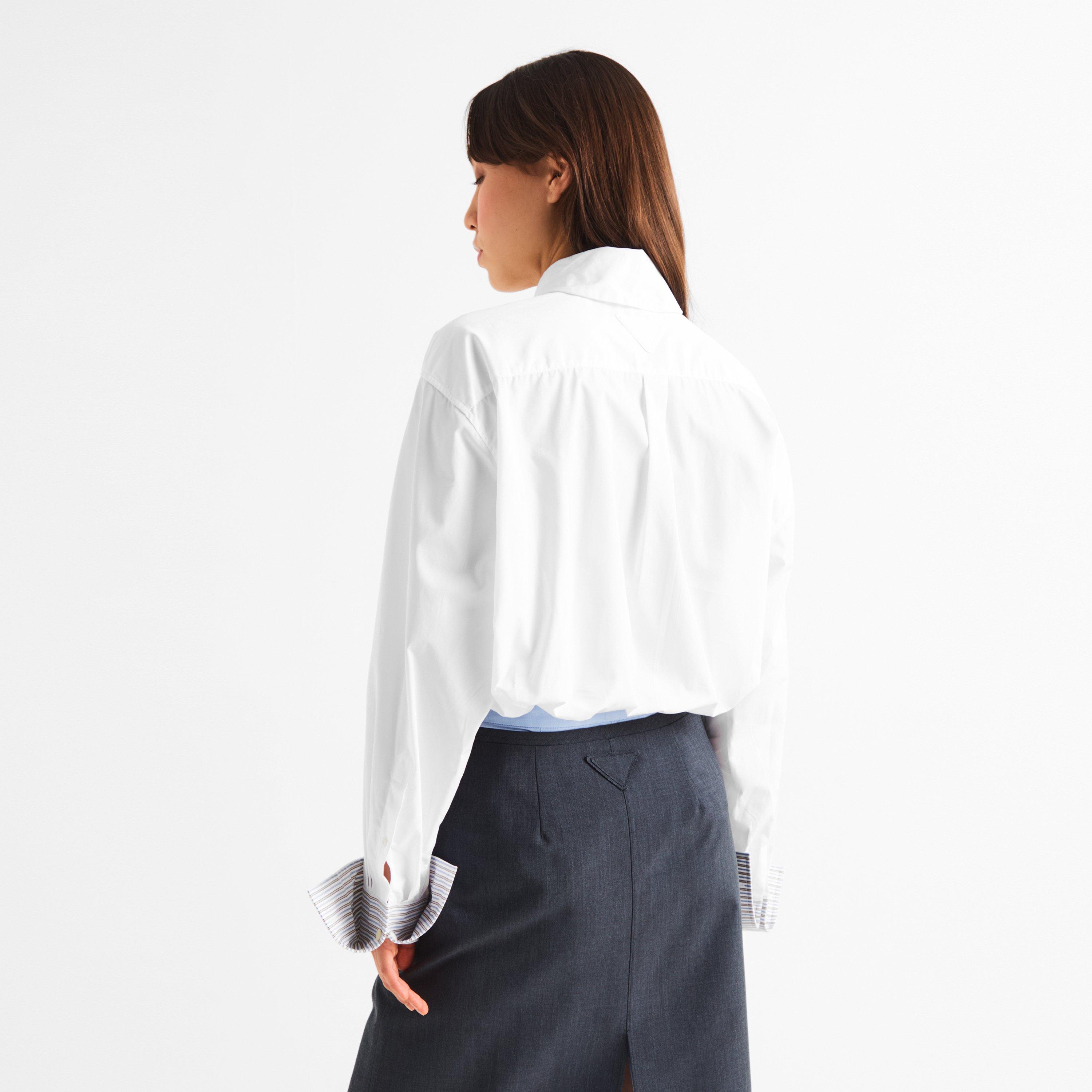 Bianco - Prada - Prada Long Sleeve Sh Ld64 - 4