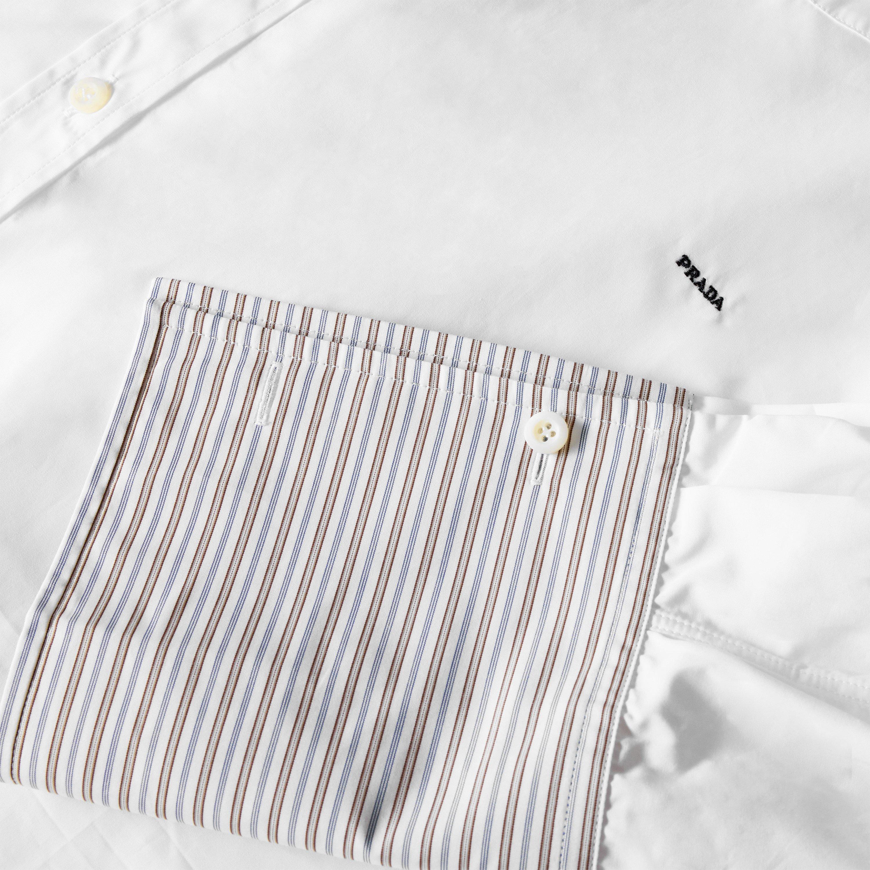 Prada | Women's Long-Sleeve Tie Neck Shirt | Flannels