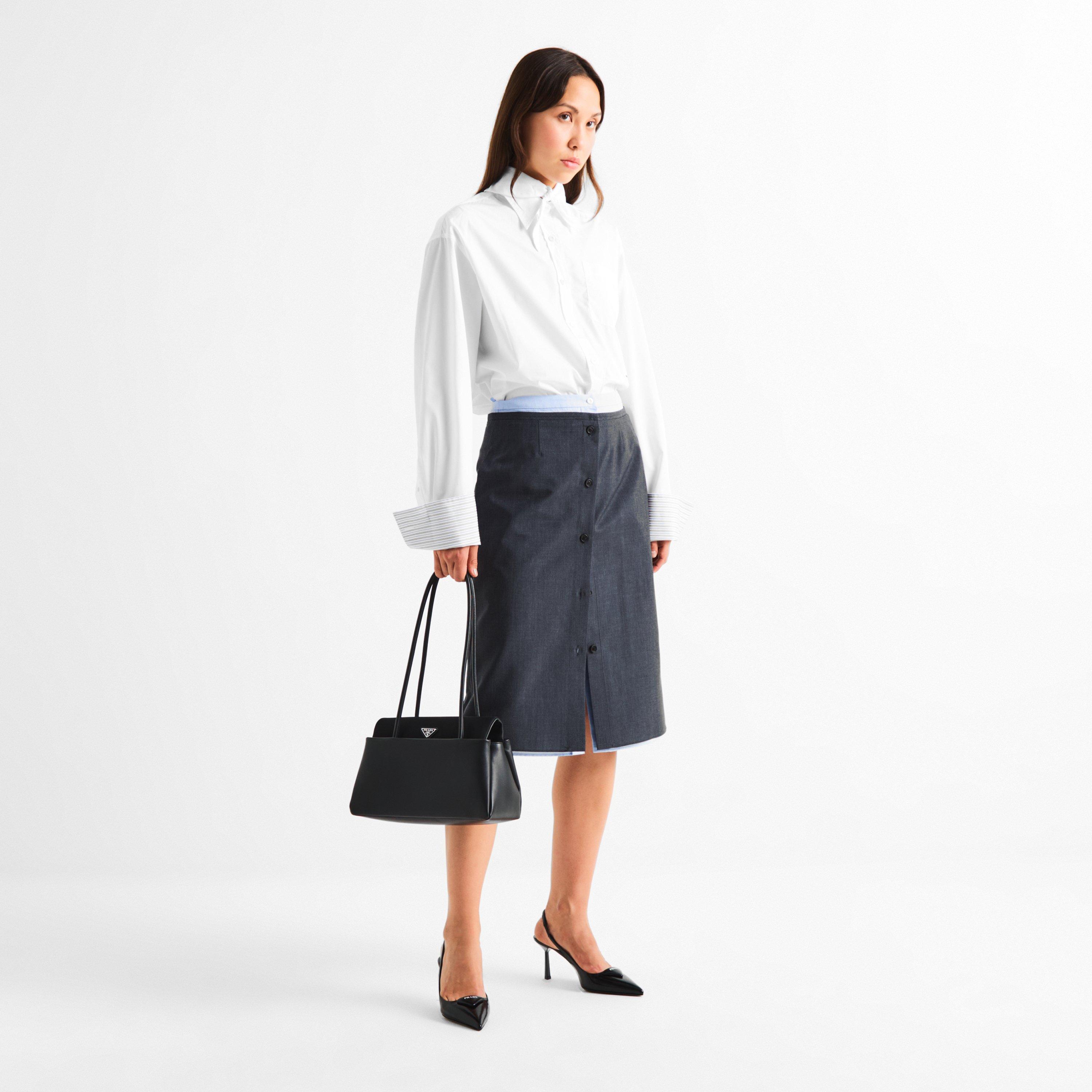 Bianco - Prada - Prada Long Sleeve Sh Ld64 - 6