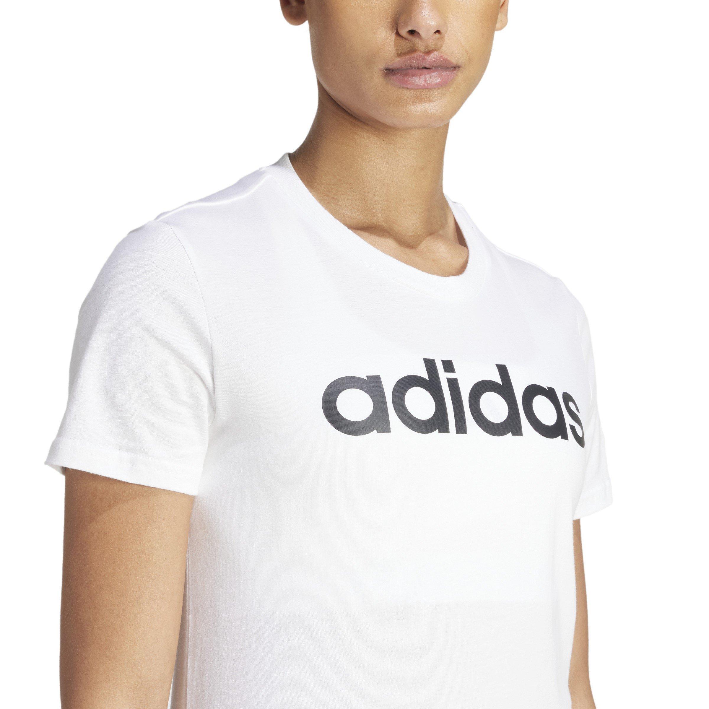 Lineær Hvid - adidas - Essentials Logo T-Shirt Womens - 6
