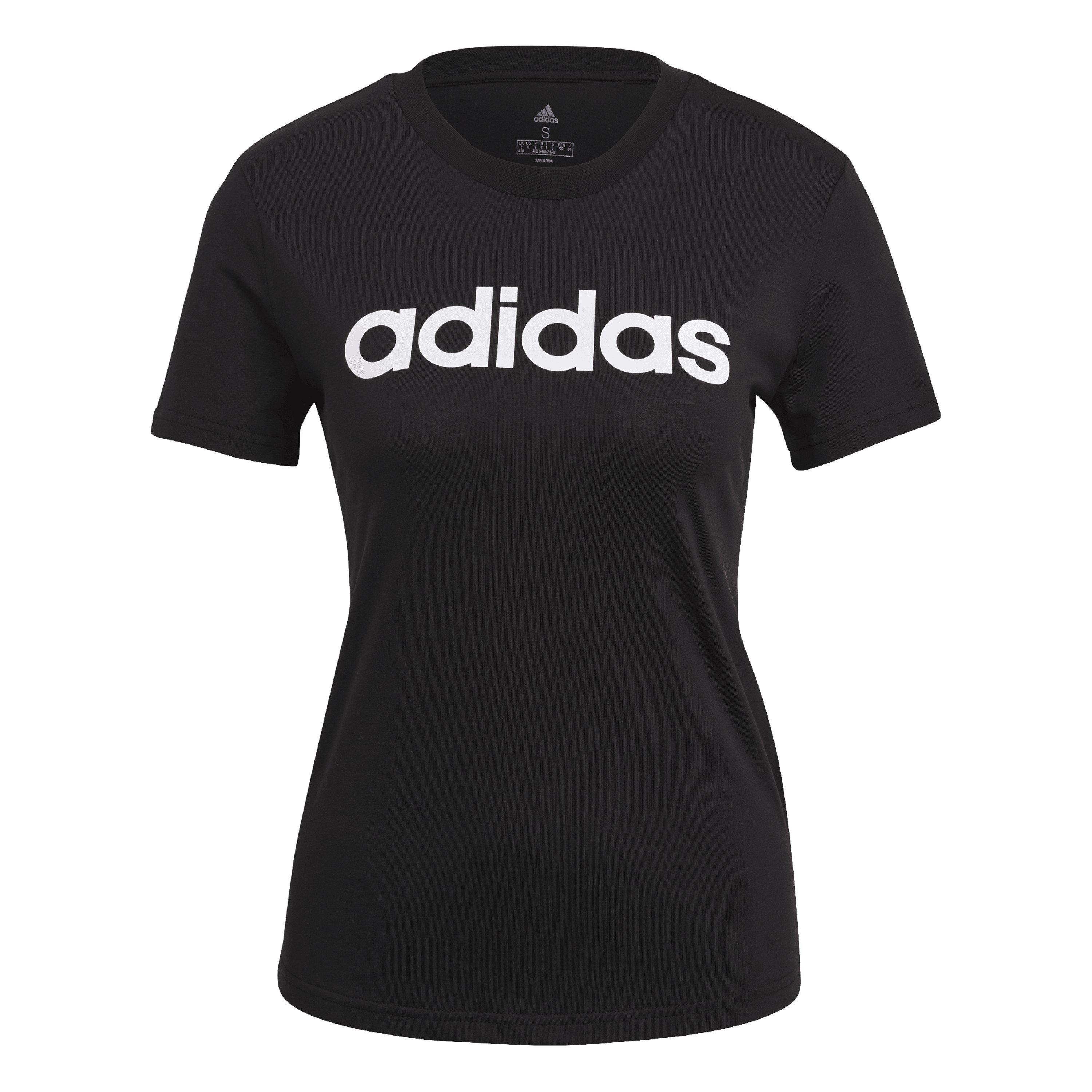Adidas Women's Essentials Logo T-Shirt - Linear Black - XXS (0-2)