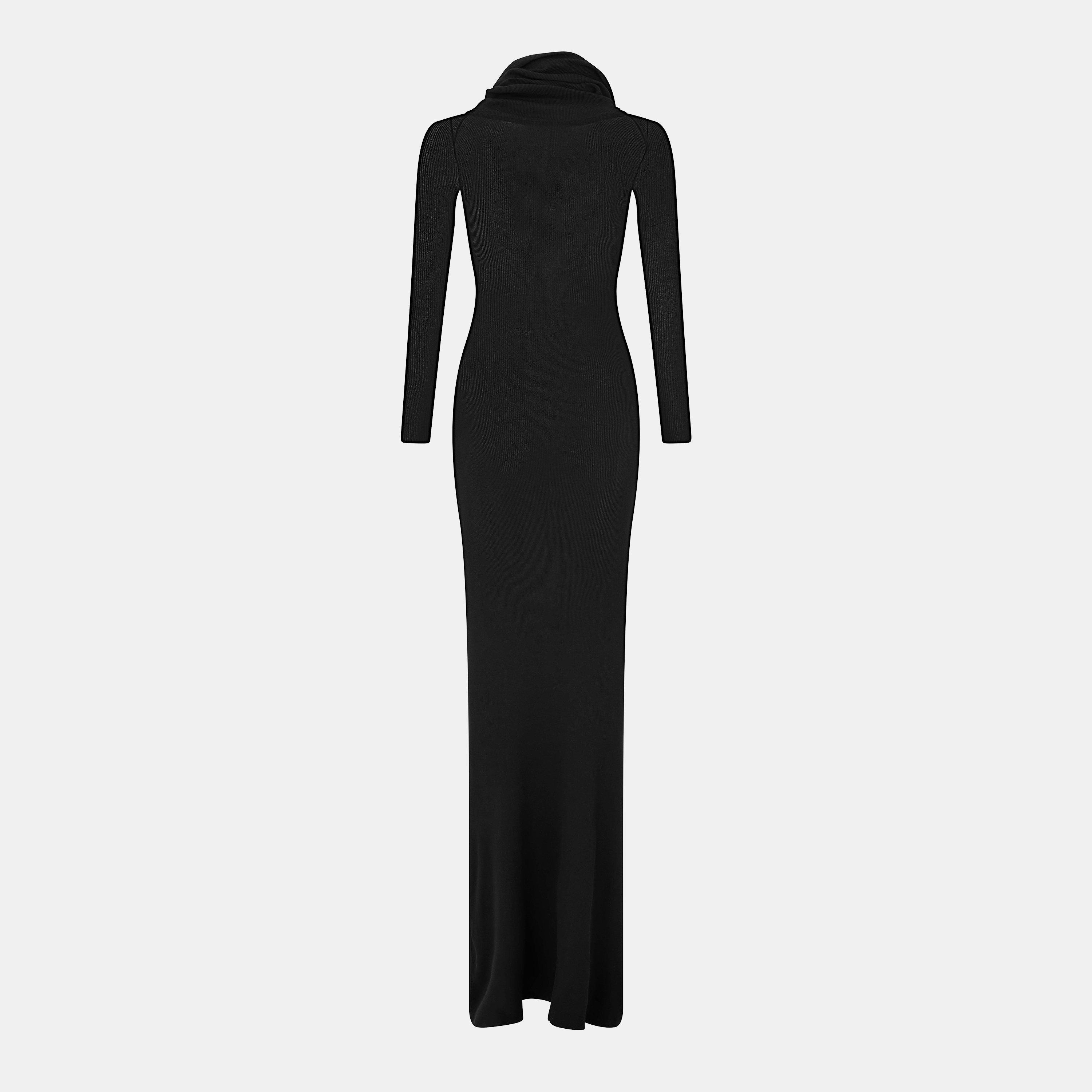 Black - Balenciaga - Women's Maxi Dress - 2