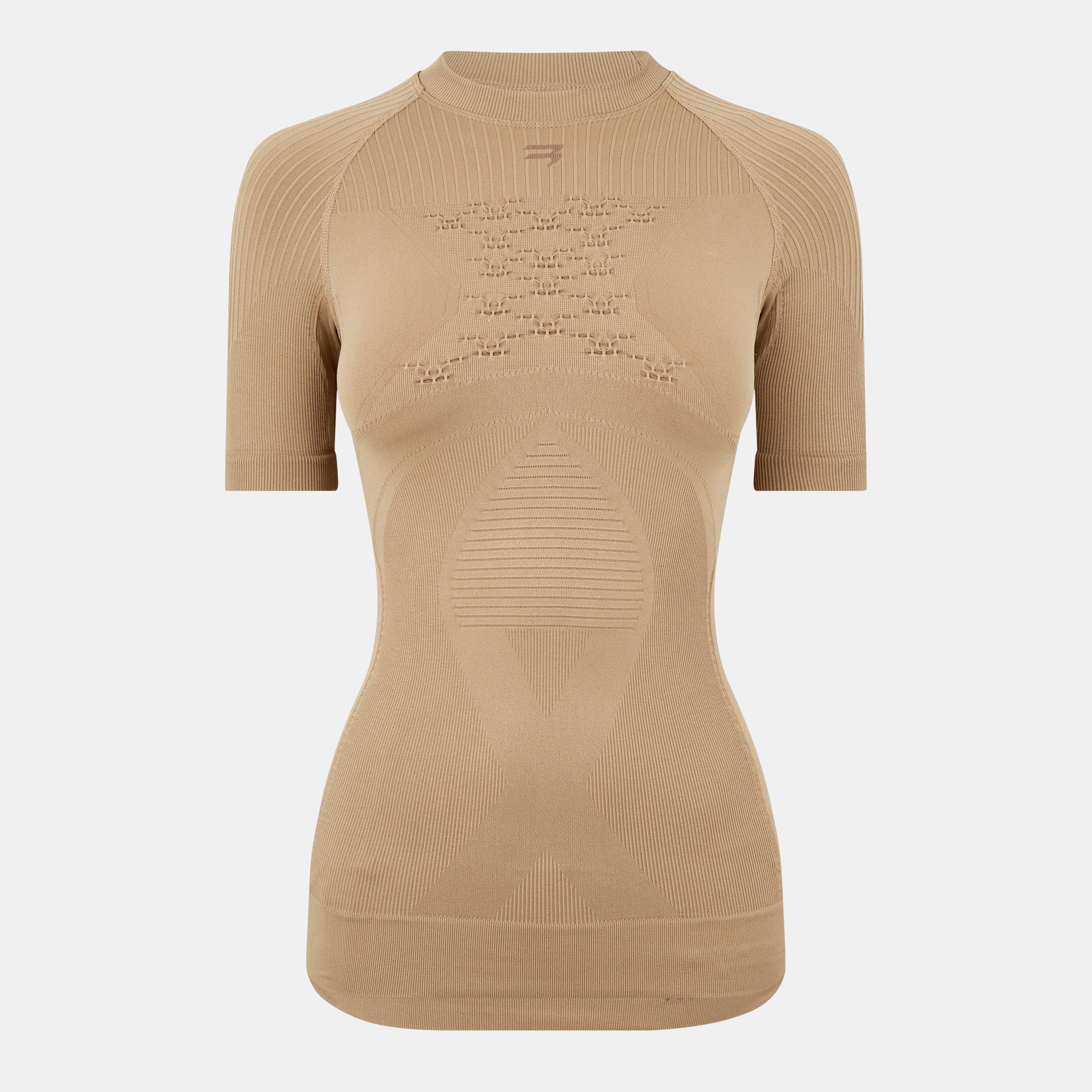 Beige - Balenciaga - Women's Regular Fit T-Shirt - 1