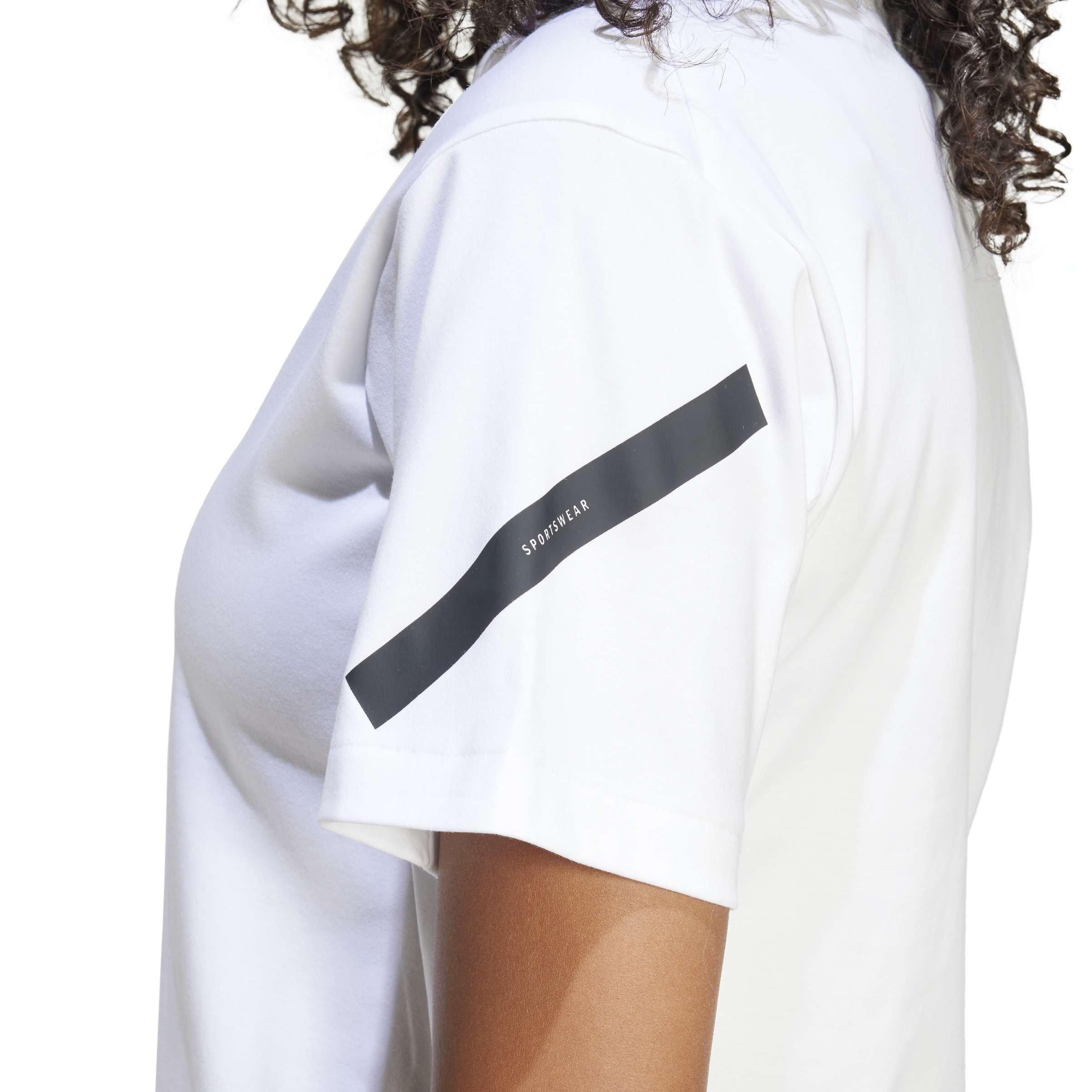 White - adidas - adidas W Z.N.E. Tee T-Shirt Womens - 4