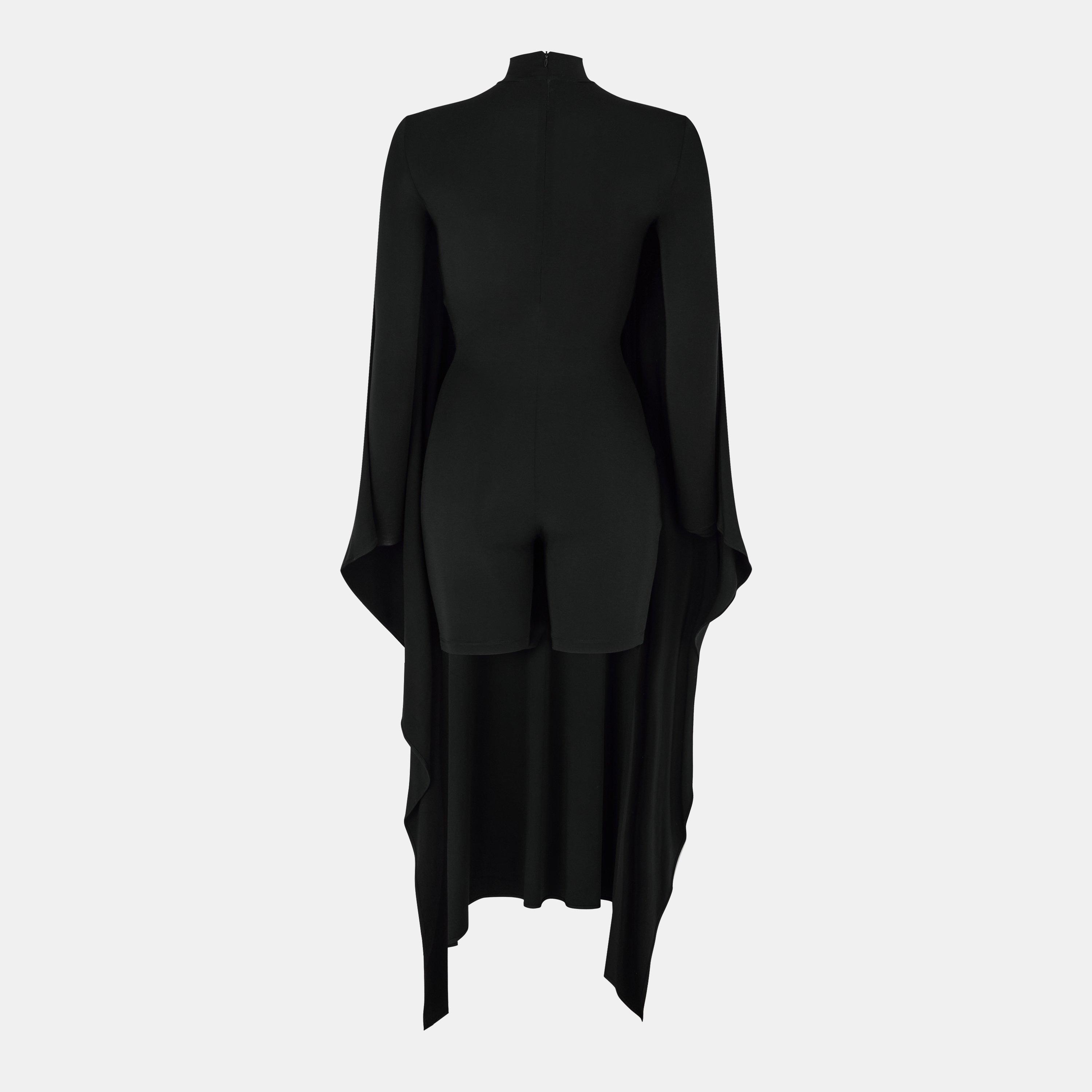 Black - Balenciaga - Women's Shift Dress - 2