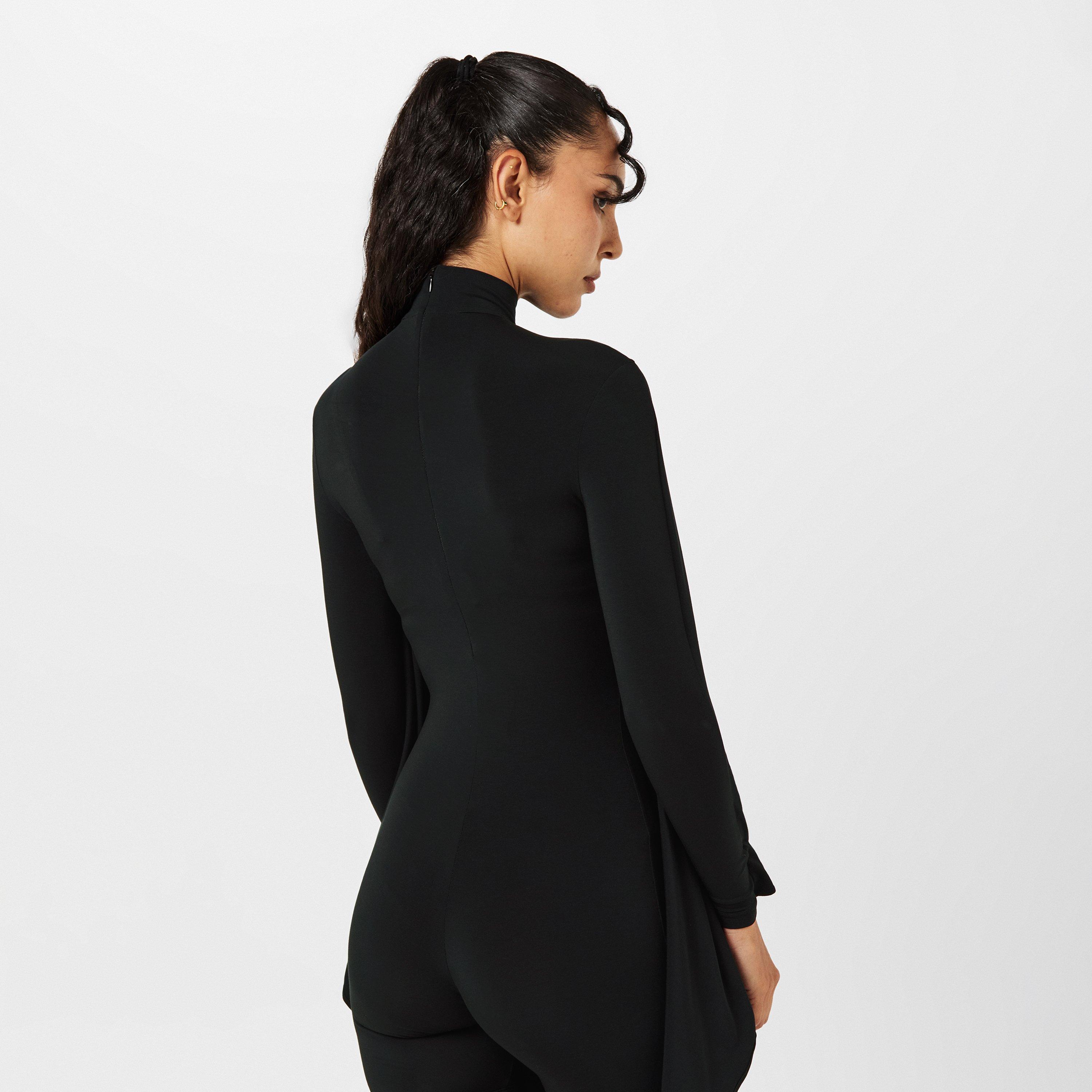 Black - Balenciaga - Women's Shift Dress - 4