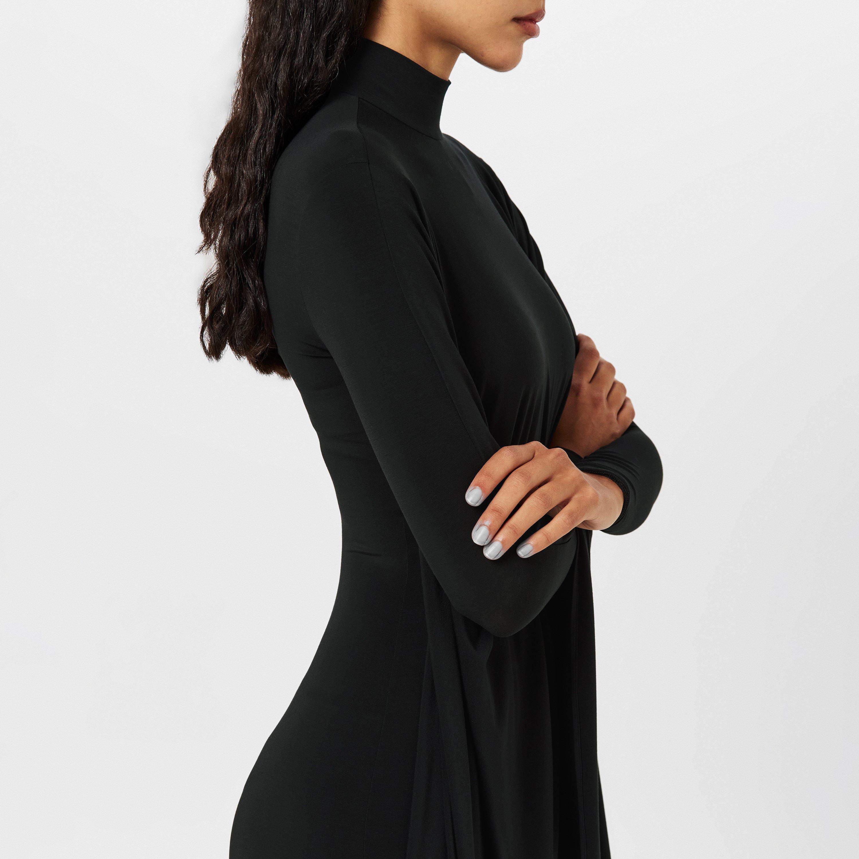 Black - Balenciaga - Women's Shift Dress - 5