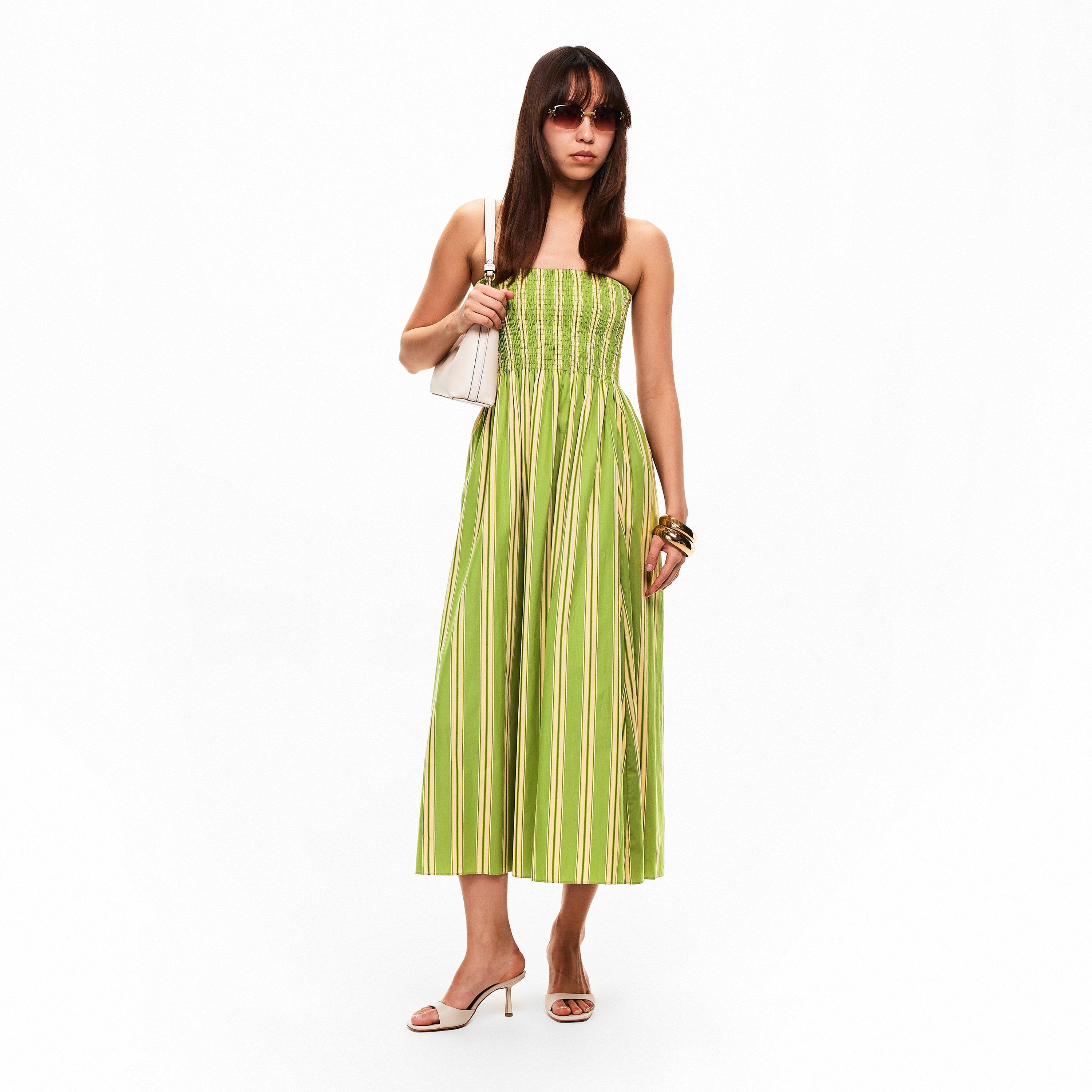 Ombre Stripe - Faithfull The Brand - Women's Jamie Midi A Line Dress - 6