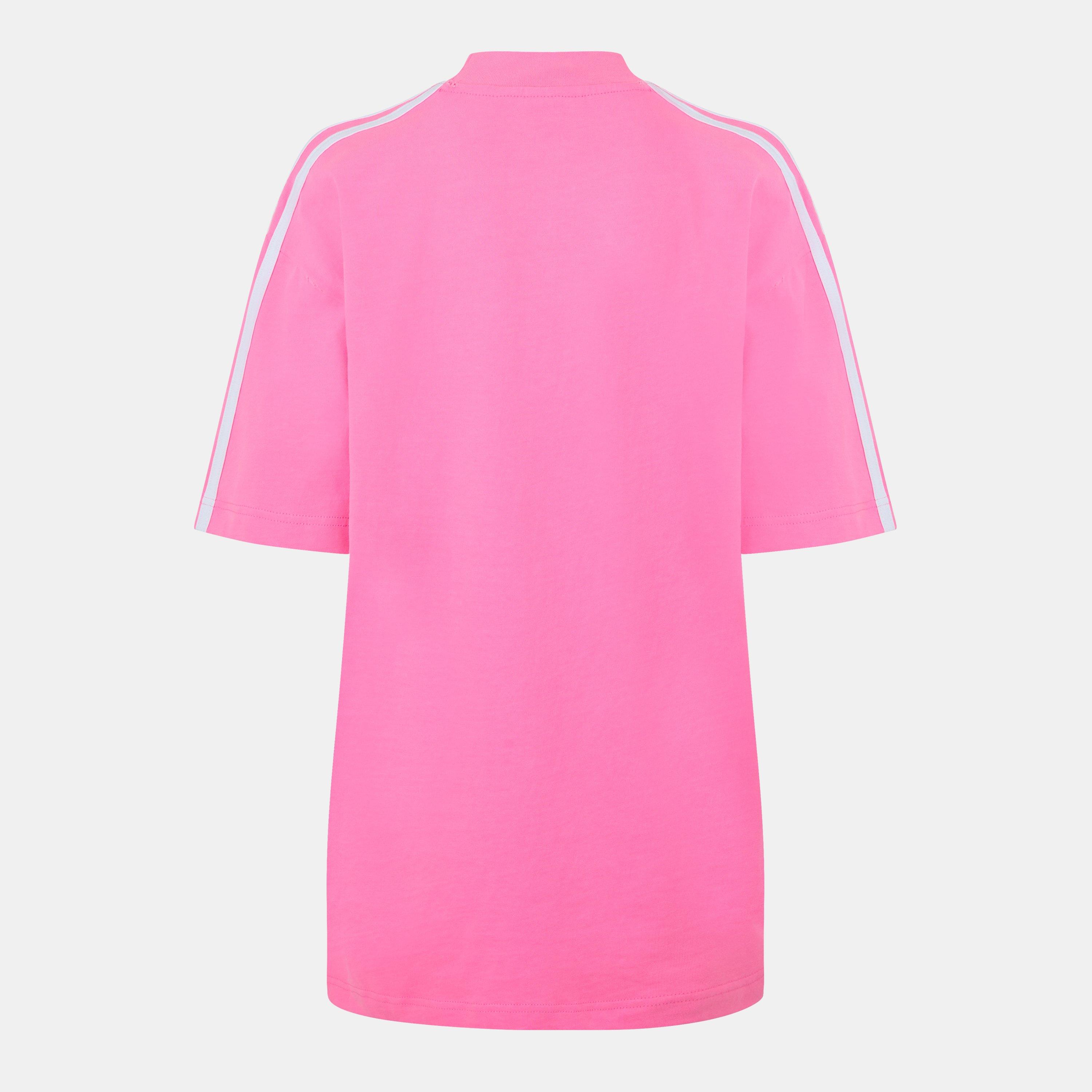 Neon Pink/Wht - Balenciaga - Women's Regular Fit T-Shirt - 2