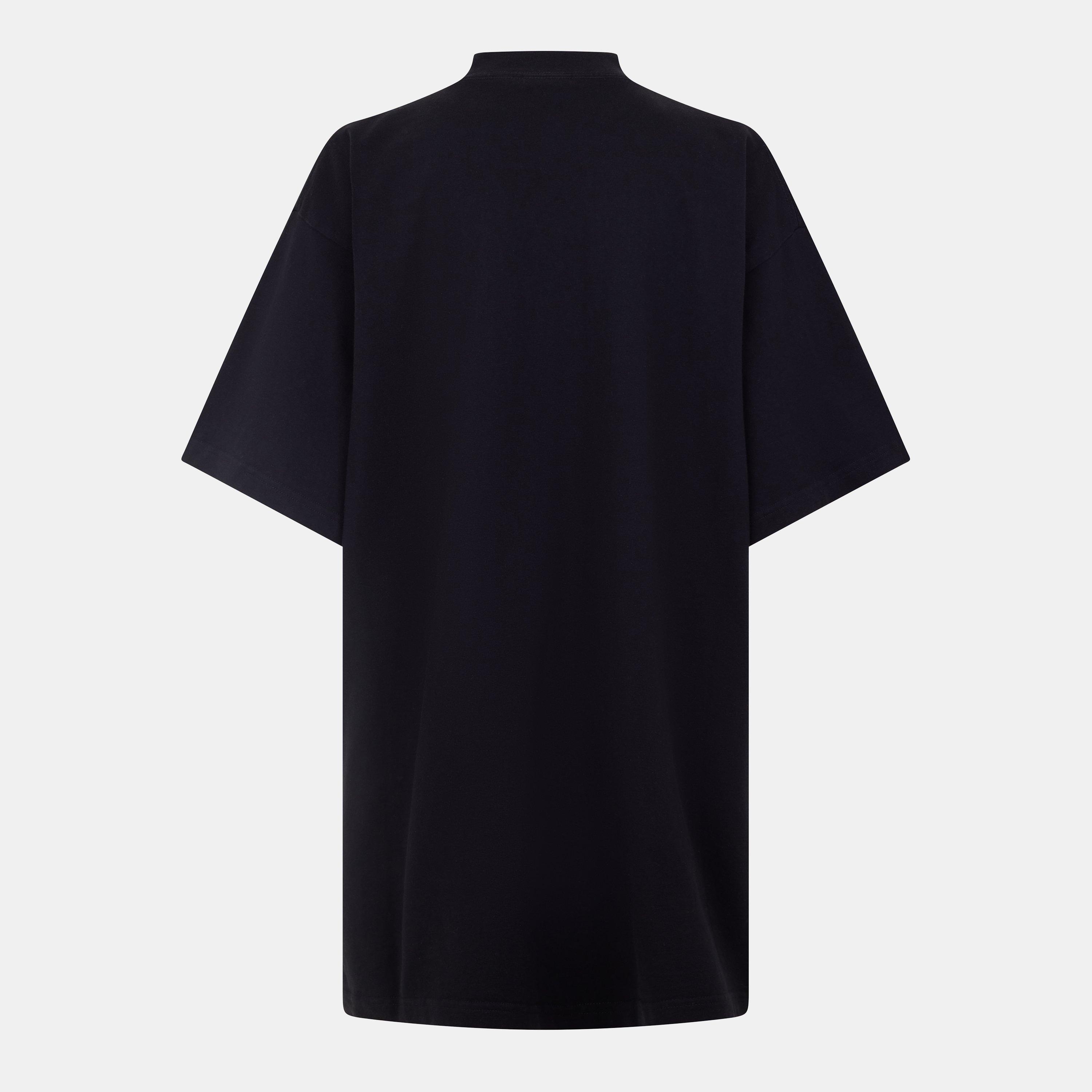 Black/White - Balenciaga - Women's Oversized T-Shirt - 2