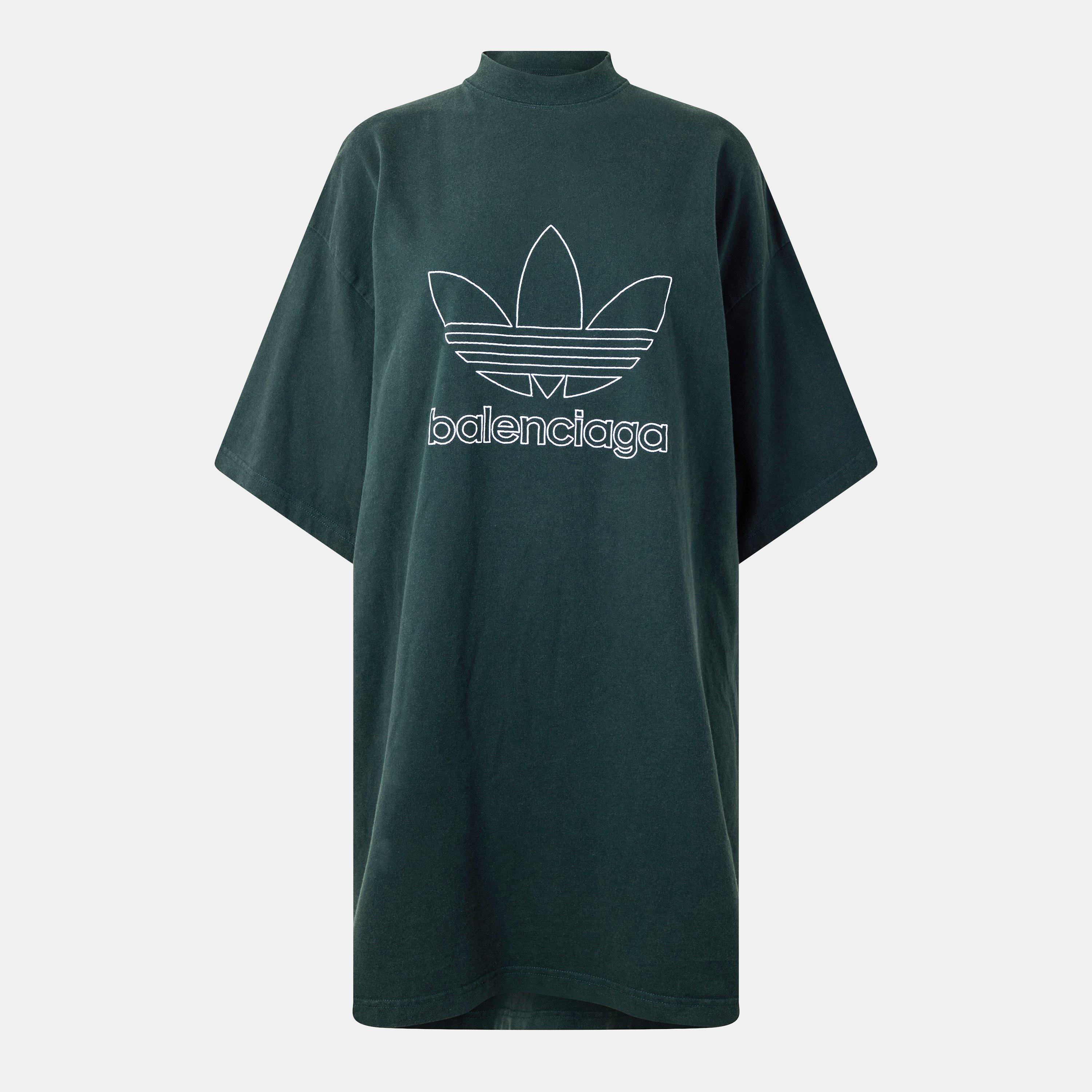 Cypress Green - Balenciaga - Women's Oversized T-Shirt - 1