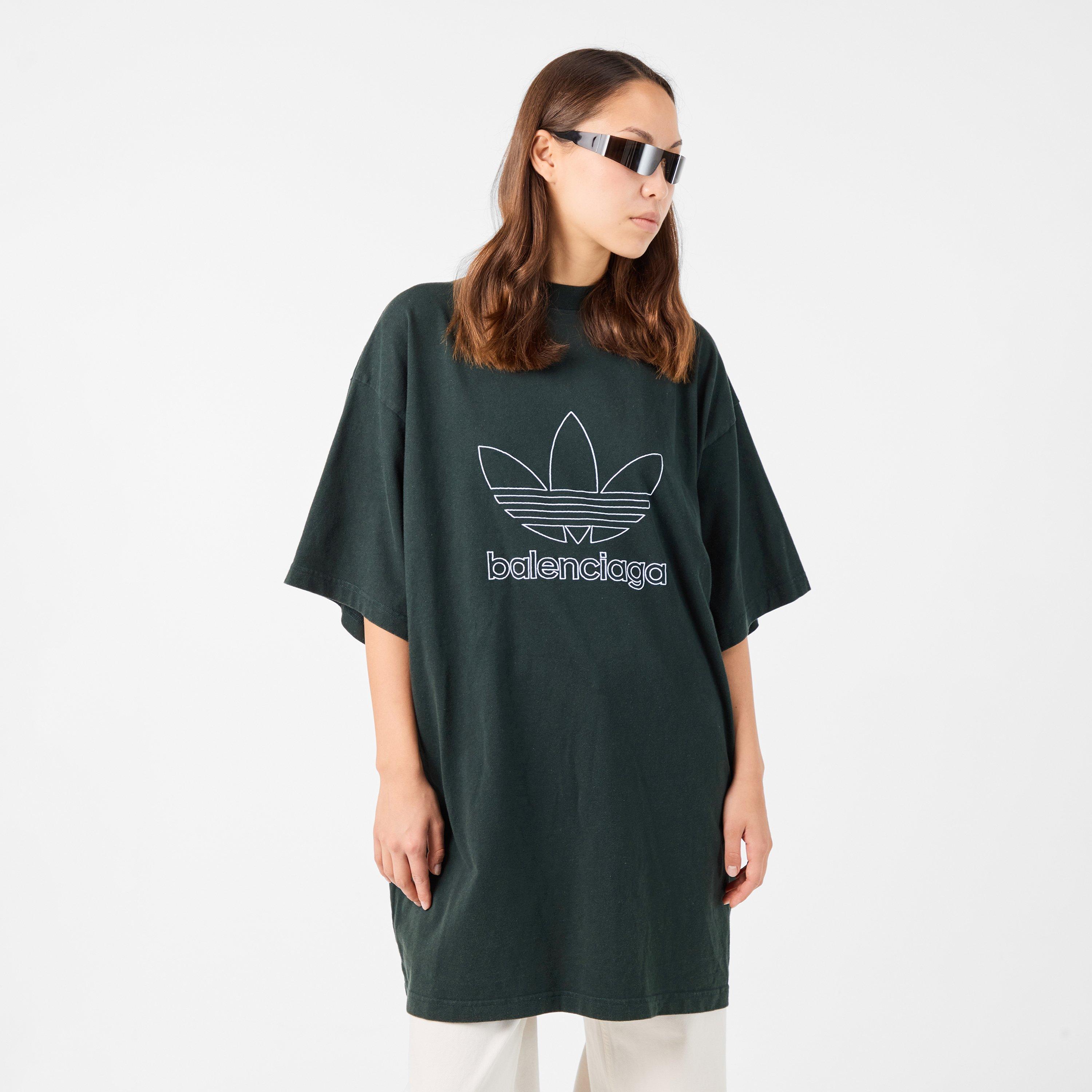 Cypress Green - Balenciaga - Women's Oversized T-Shirt - 3