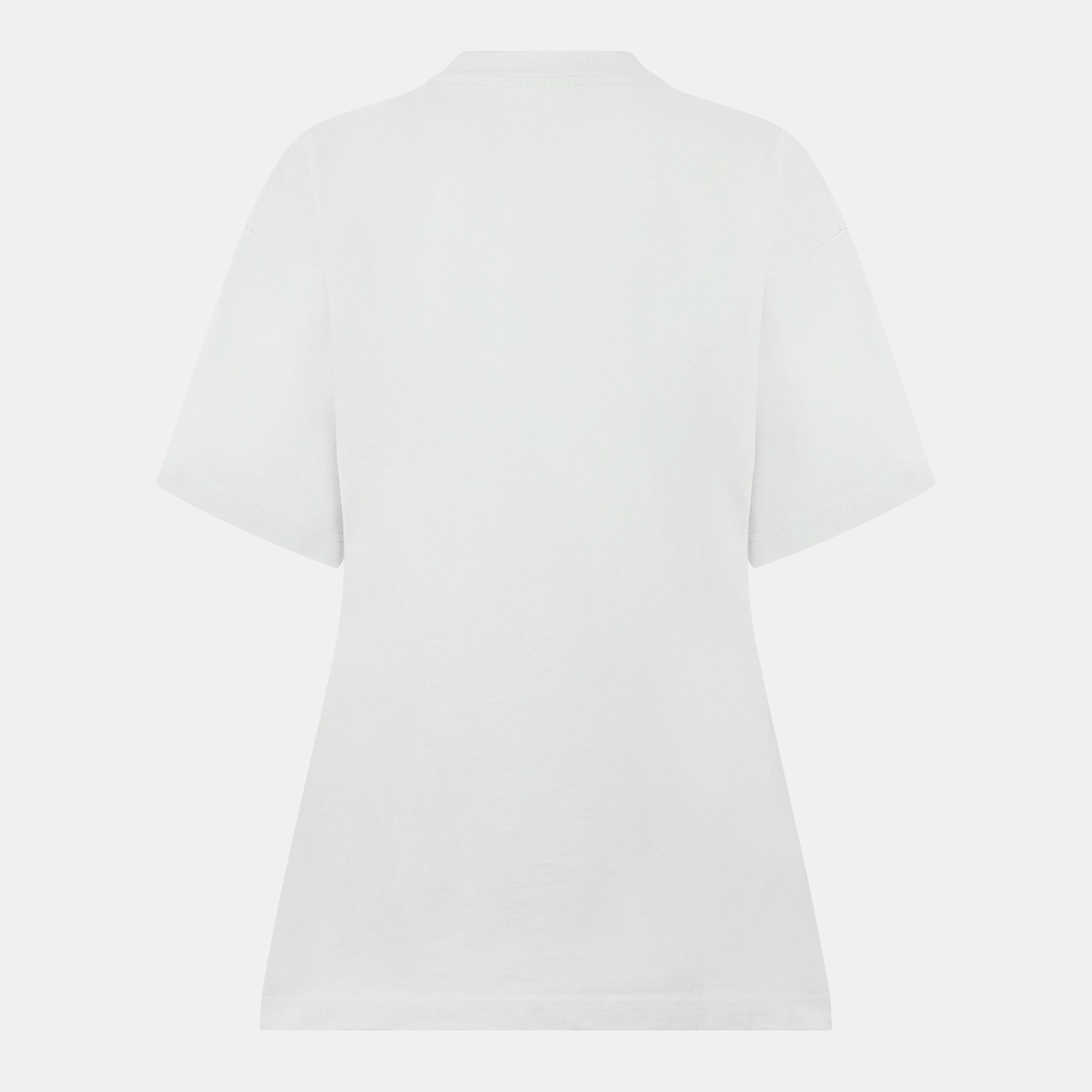 Ecru/Ecru - Balenciaga - Women's Oversized T-Shirt, Design - 2